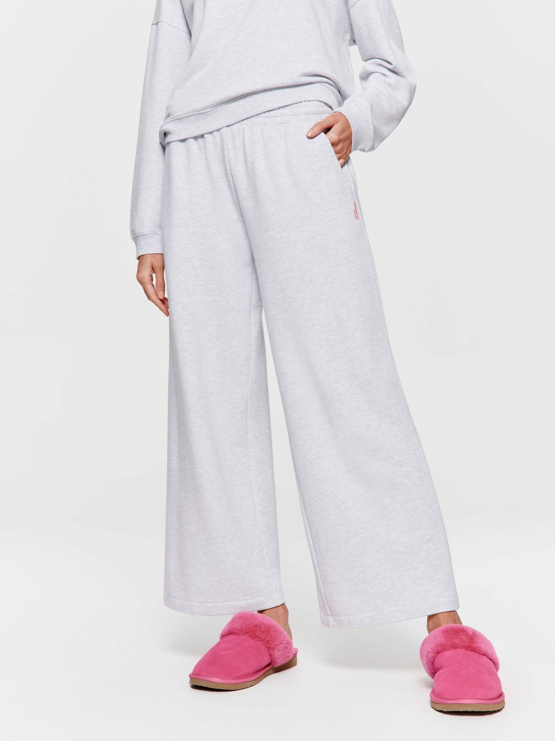 Grey Straight Leg Pj Pant greymarle