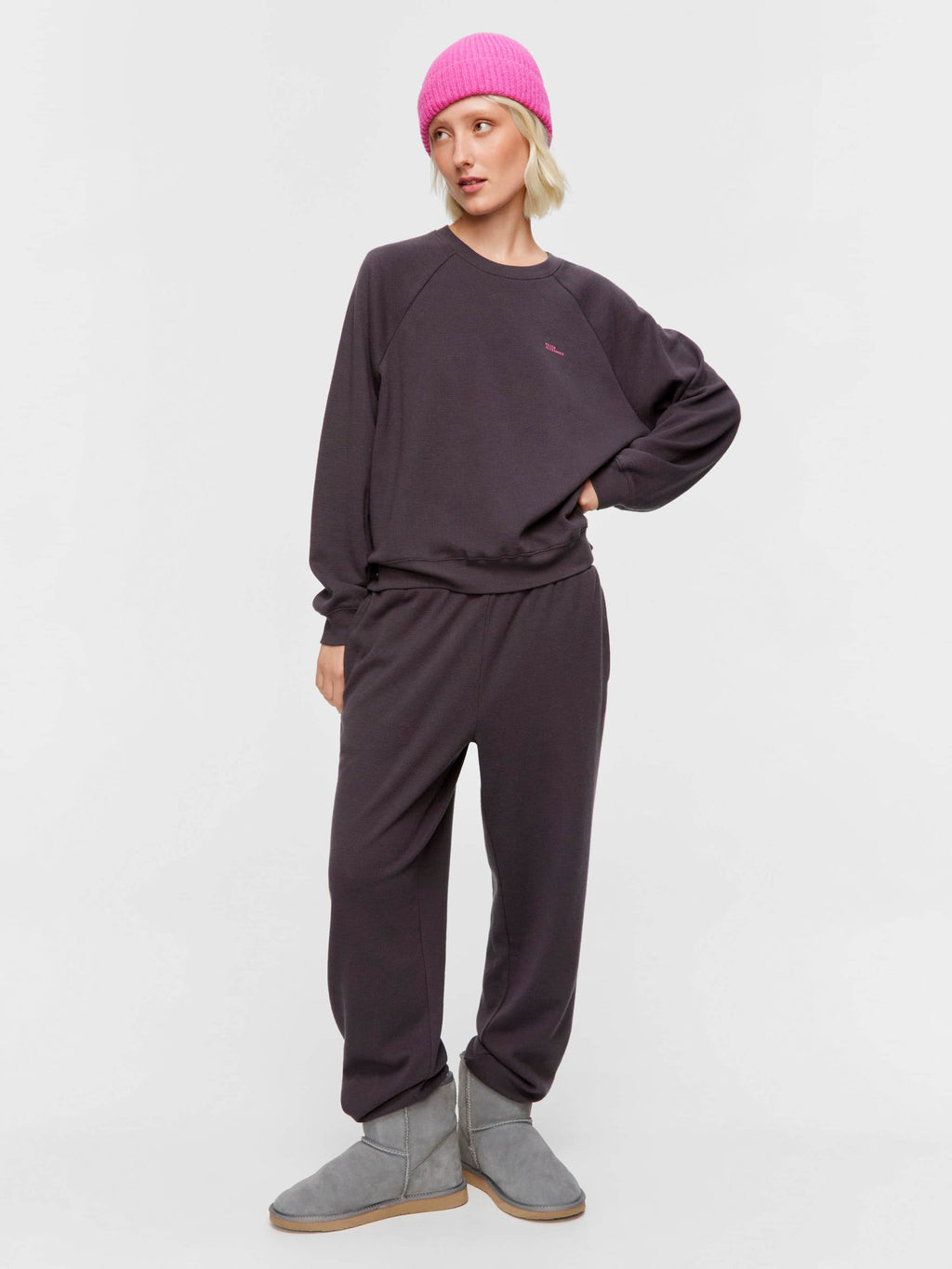 Waffle Sweater charcoal