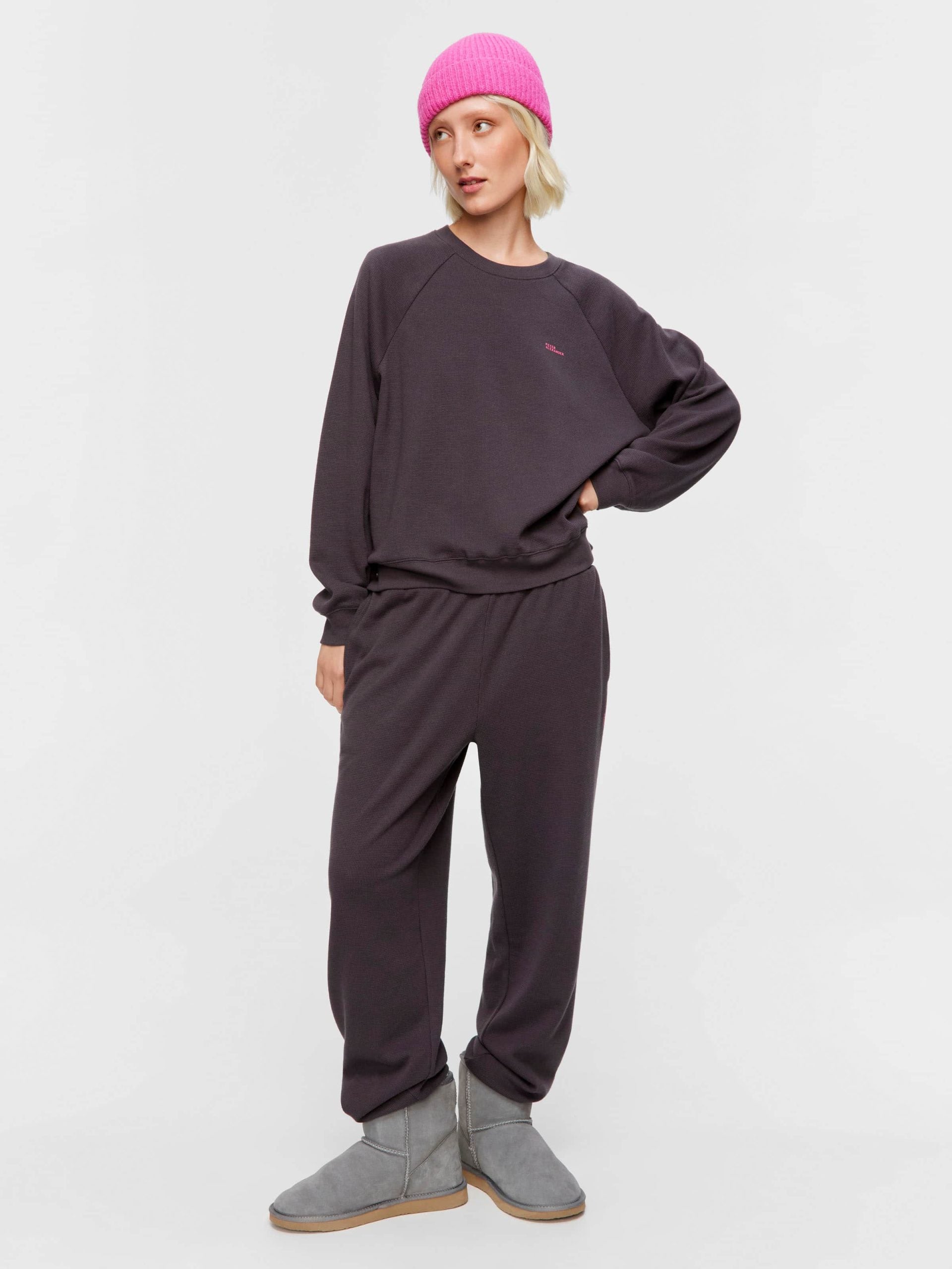 Waffle Sweater charcoal
