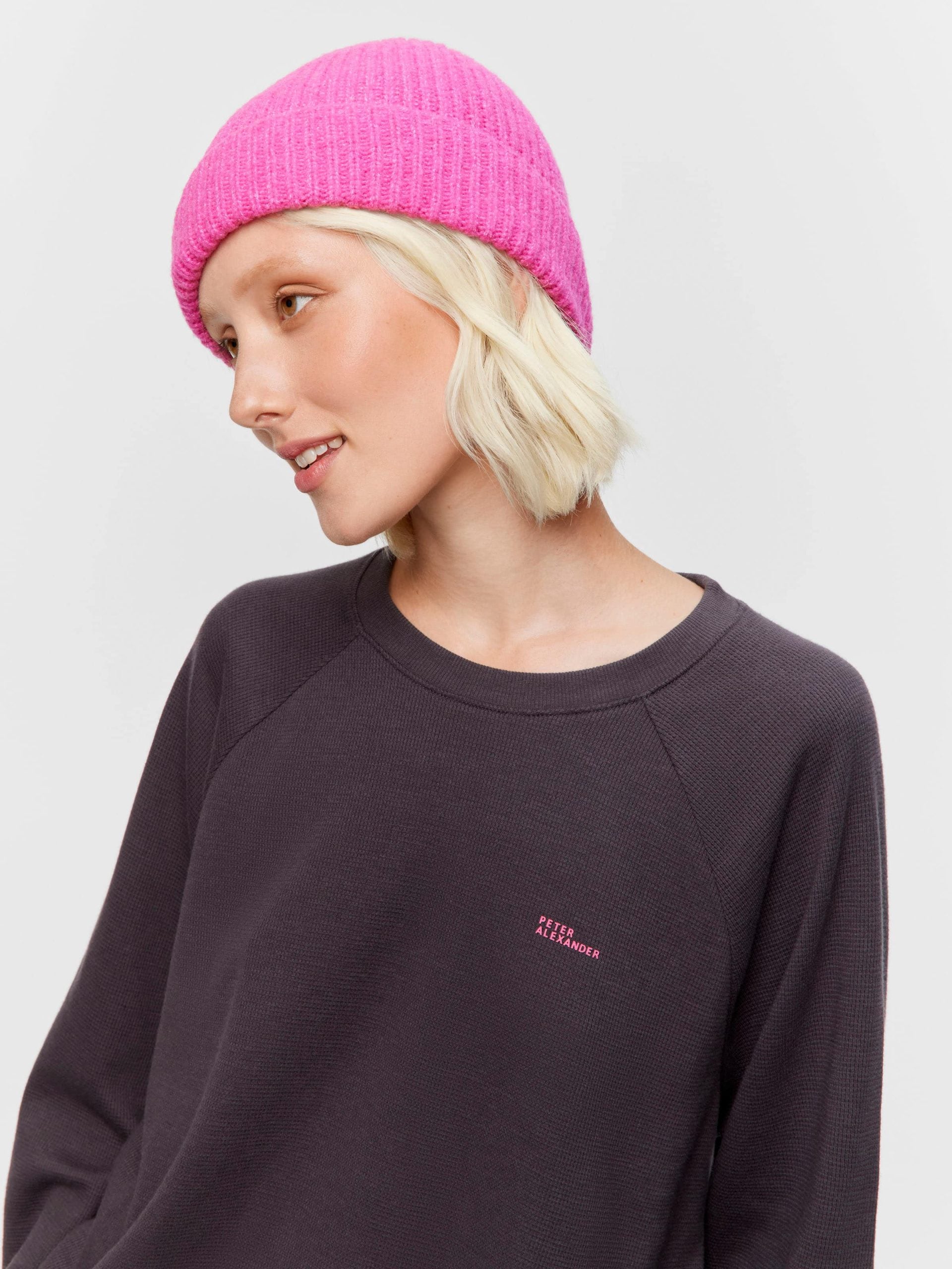 Waffle Sweater charcoal