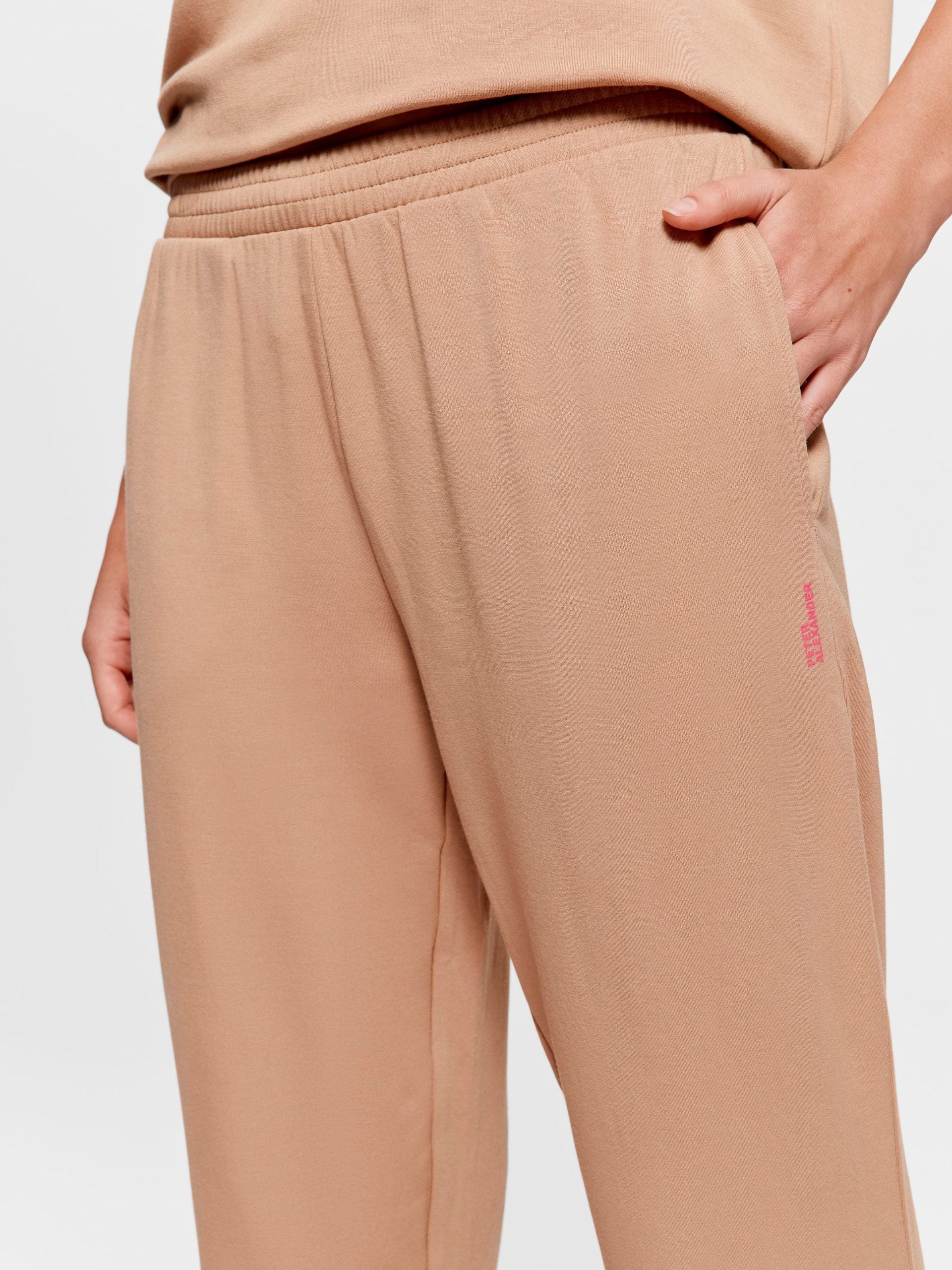 Teddy Fleece Track Pj Pant brown