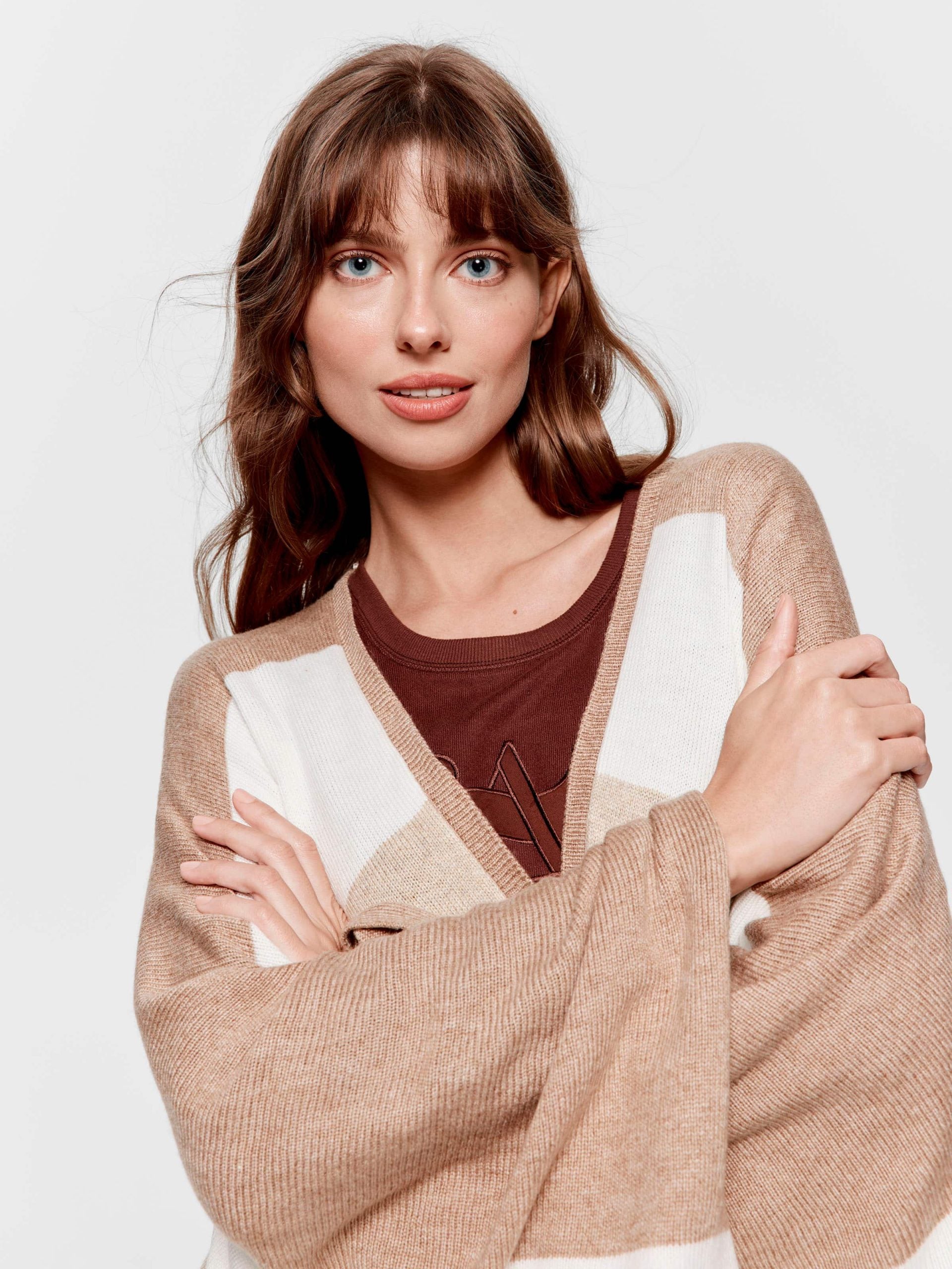 Stripe Poncho multi