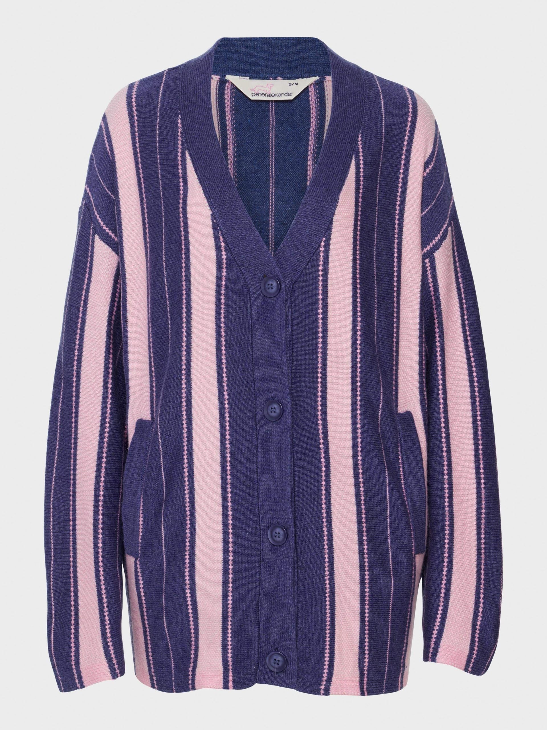 Stripe Knit Cardi multi