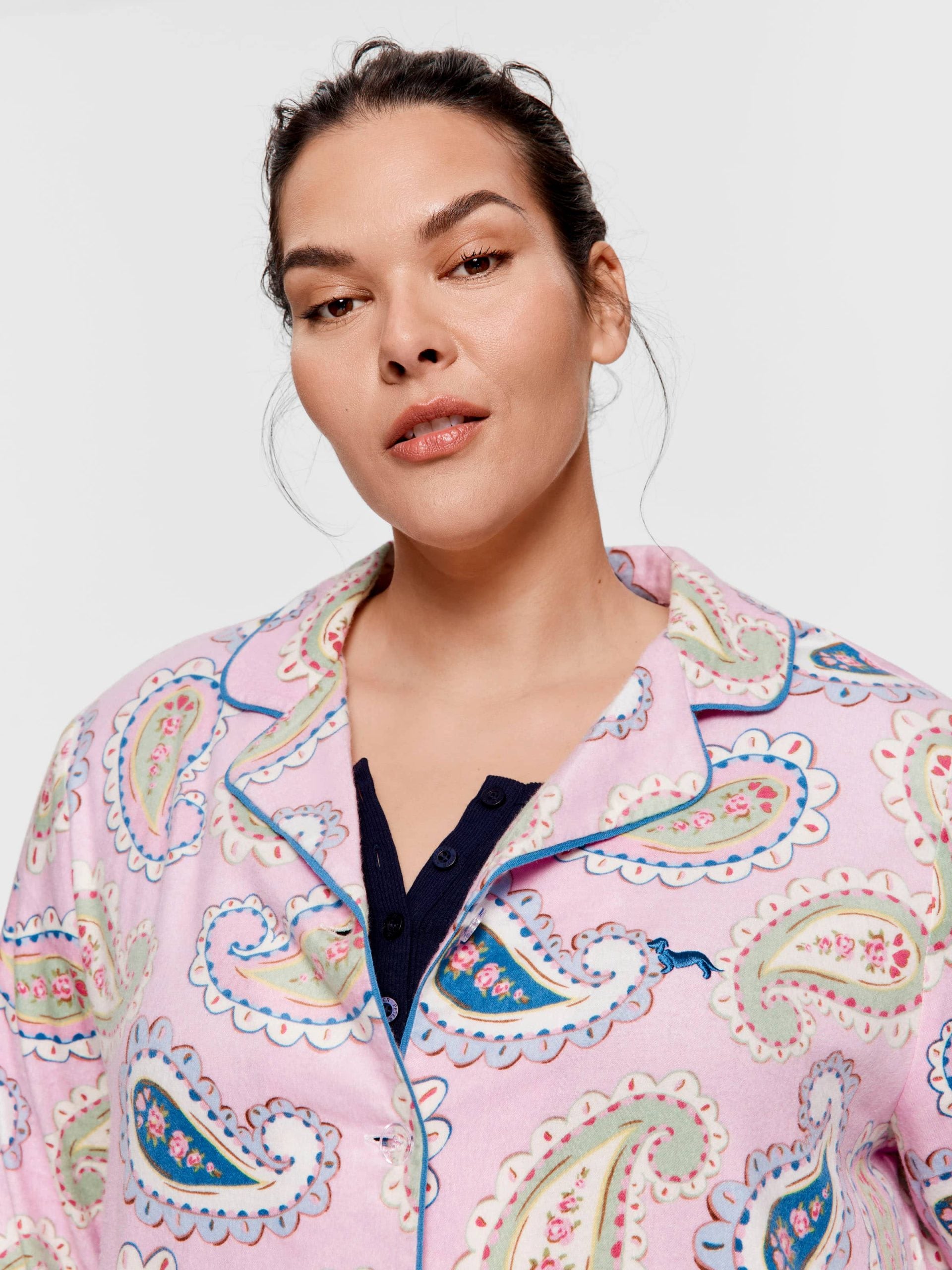 P.A. Plus Cowgirl Paisley Bamboo Flannelette Classic Pj Set Multi