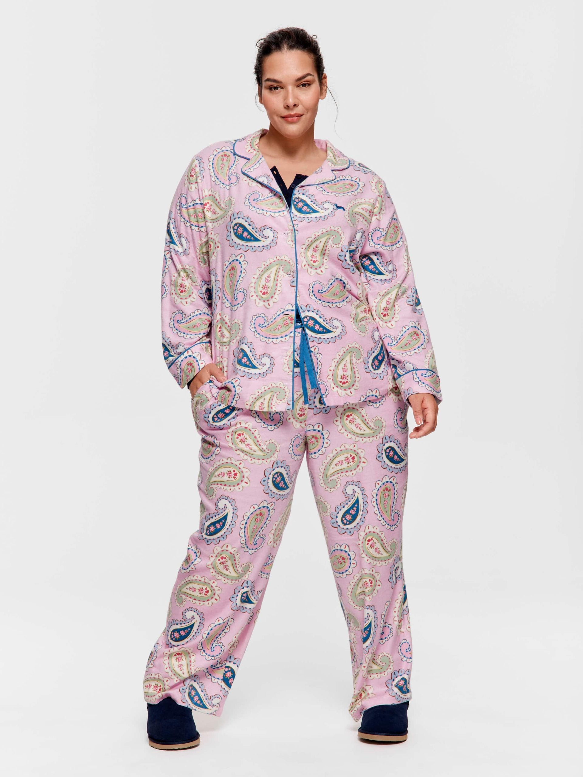 P.A. Plus Cowgirl Paisley Bamboo Flannelette Classic Pj Set Multi