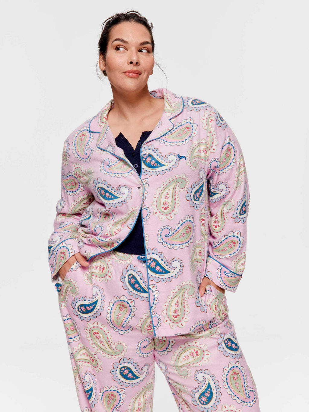 P.A. Plus Cowgirl Paisley Bamboo Flannelette Classic Pj Set Multi