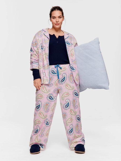 P.A. Plus Cowgirl Paisley Bamboo Flannelette Classic Pj Set Multi
