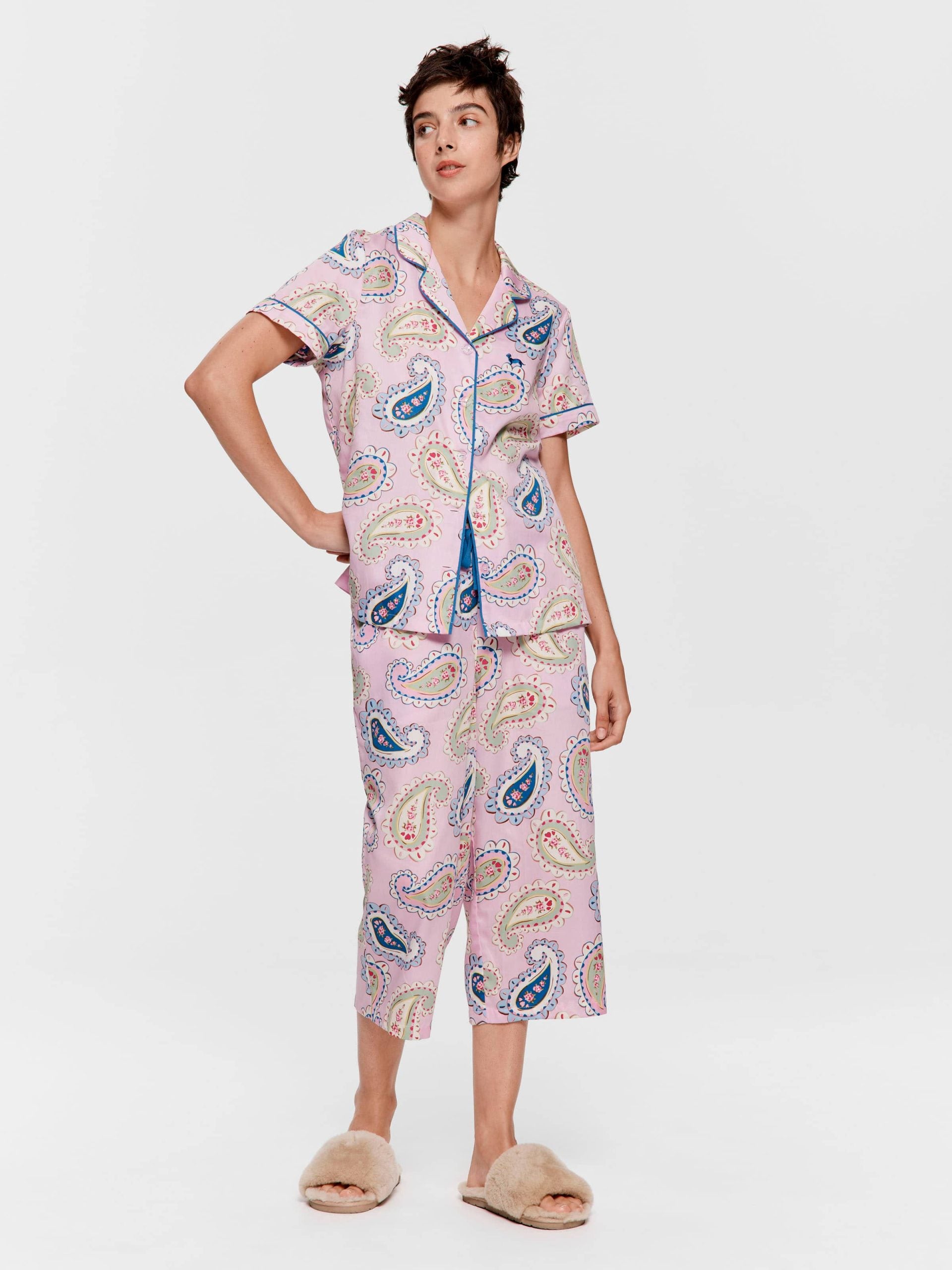 Cowgirl Paisley 100% Cotton 3/4 Pj Set Multi