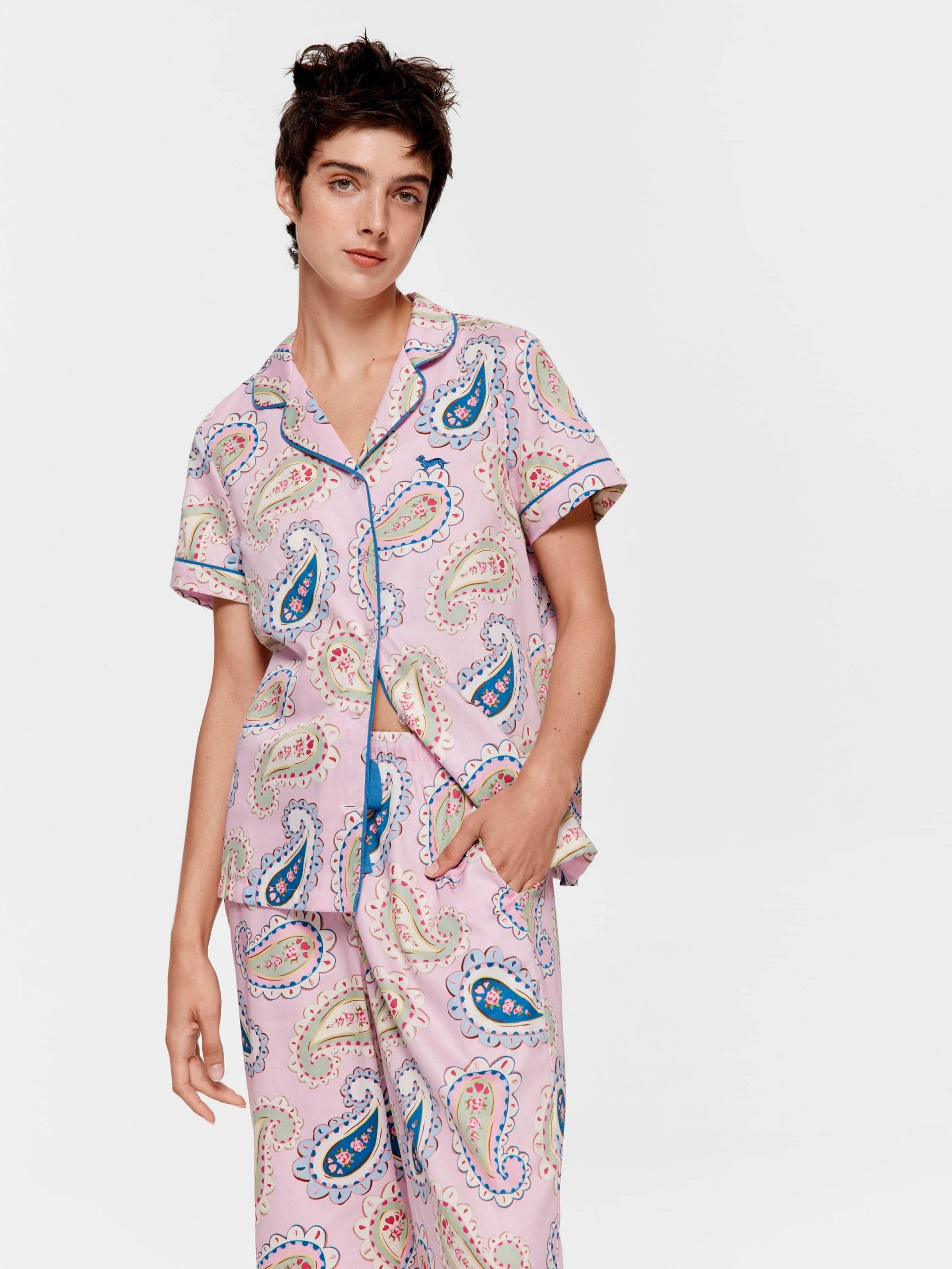 Cowgirl Paisley 100% Cotton 3/4 Pj Set Multi
