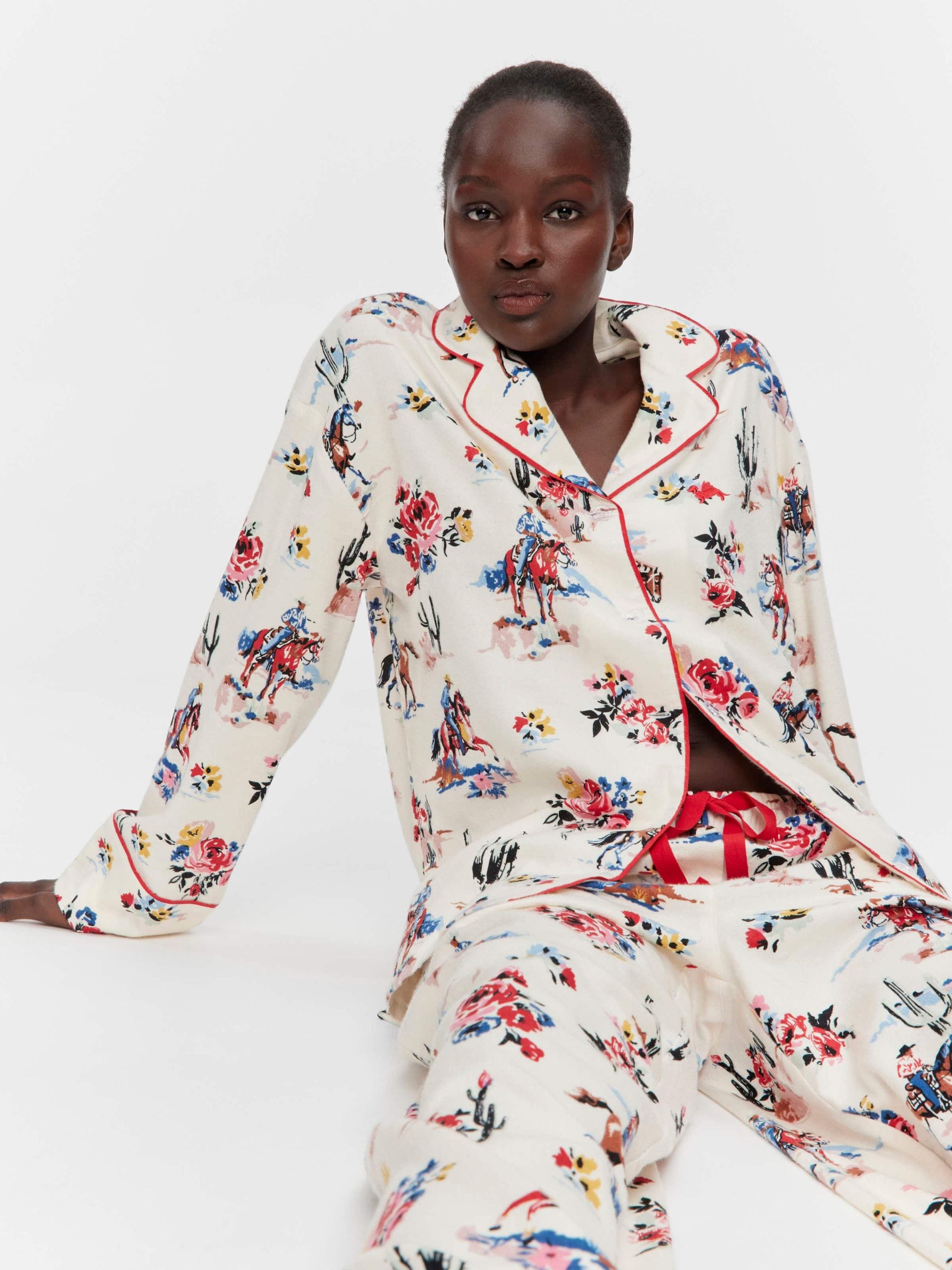 Cowboy Bamboo Flannelette Classic Pj Set Multi