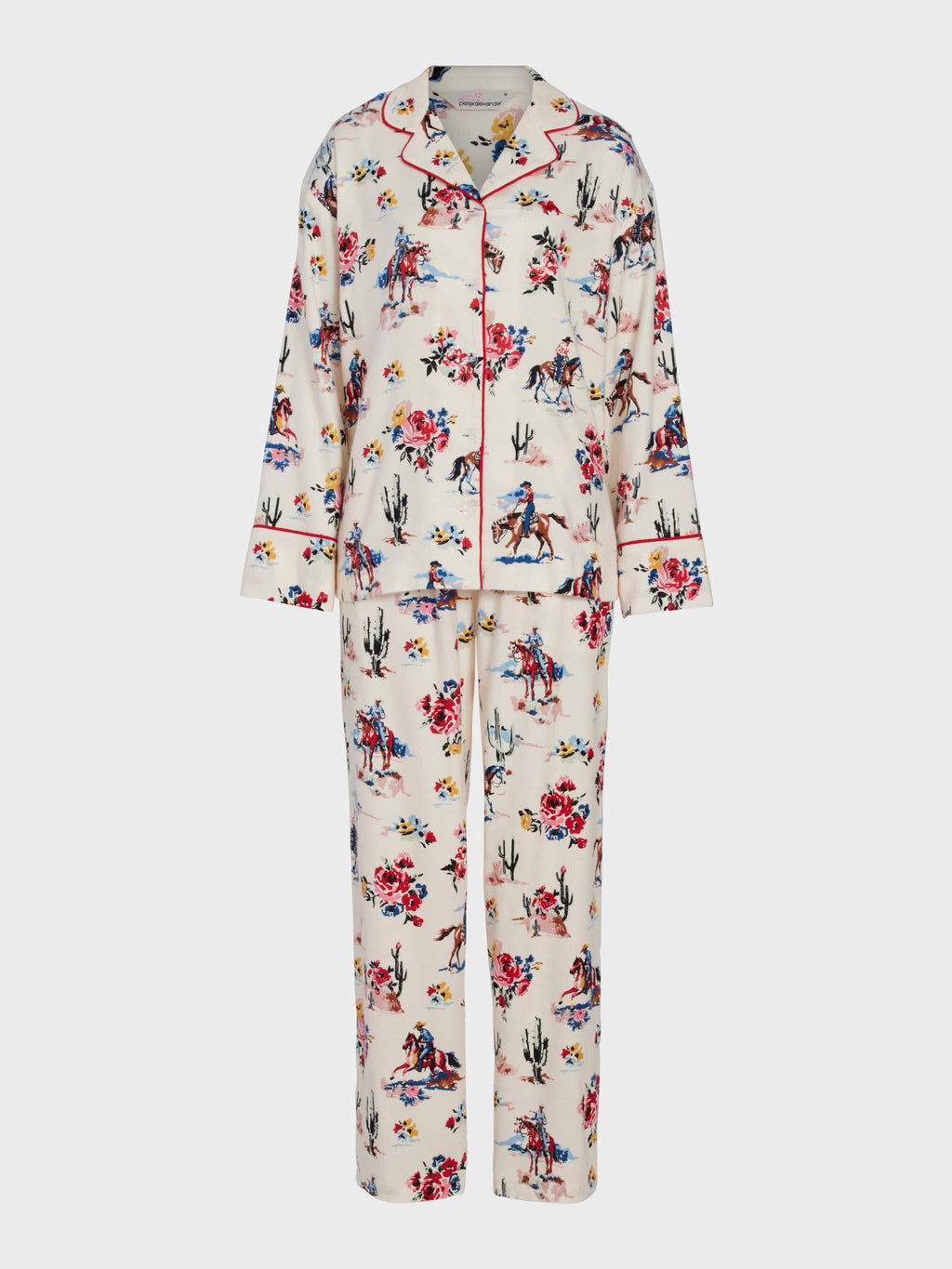 Cowboy Bamboo Flannelette Classic Pj Set Multi