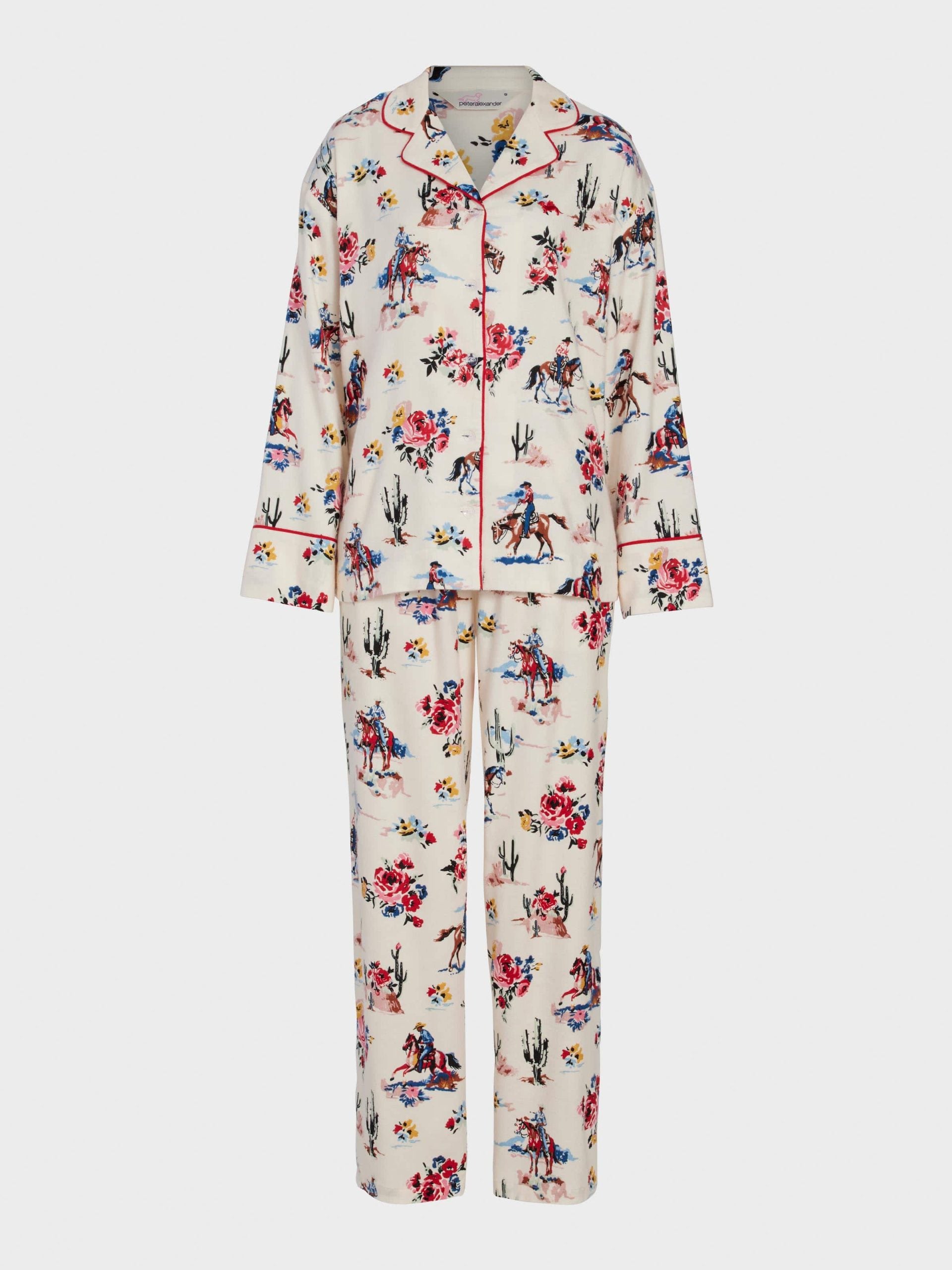 Cowboy Bamboo Flannelette Classic Pj Set Multi