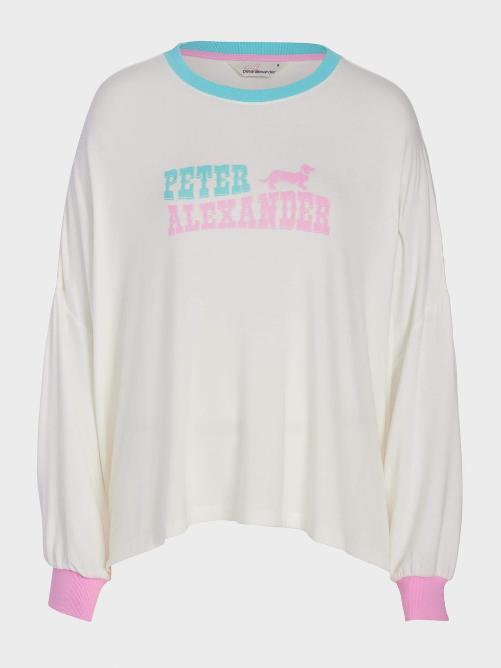Peter Alexander Western Oversized Long Sleeve Top Cream