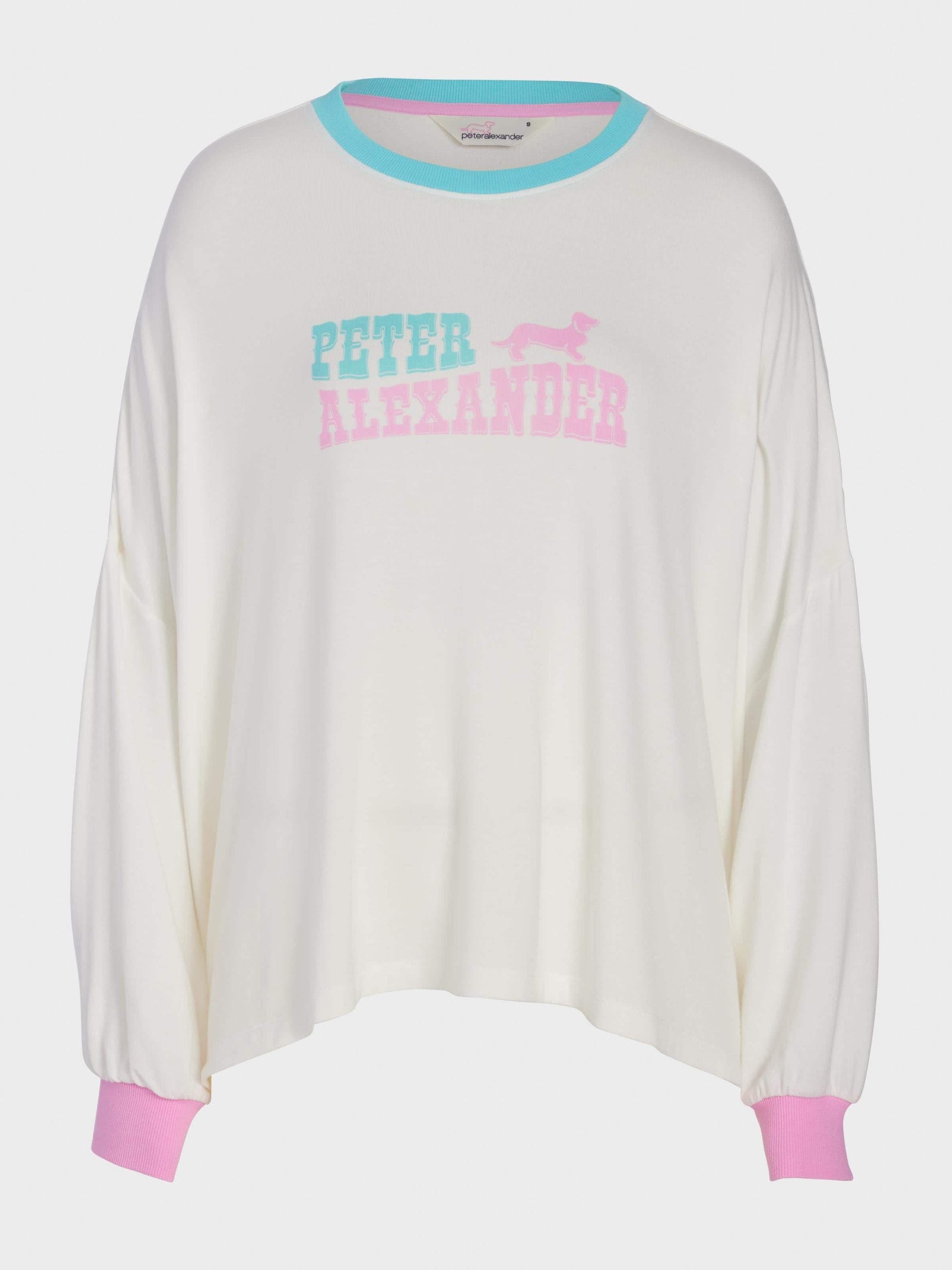 Peter Alexander Western Oversized Long Sleeve Top Cream