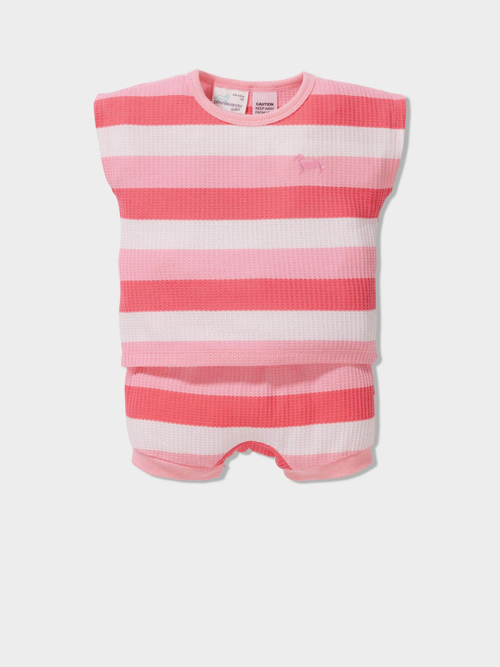 Baby Coral Stripe Short Pj Set multi