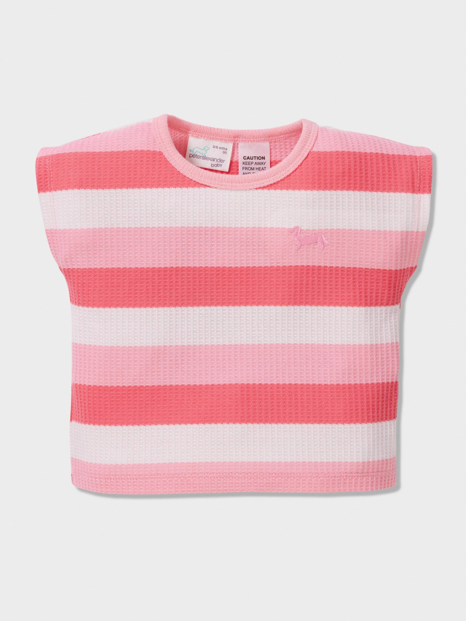 Baby Coral Stripe Short Pj Set multi