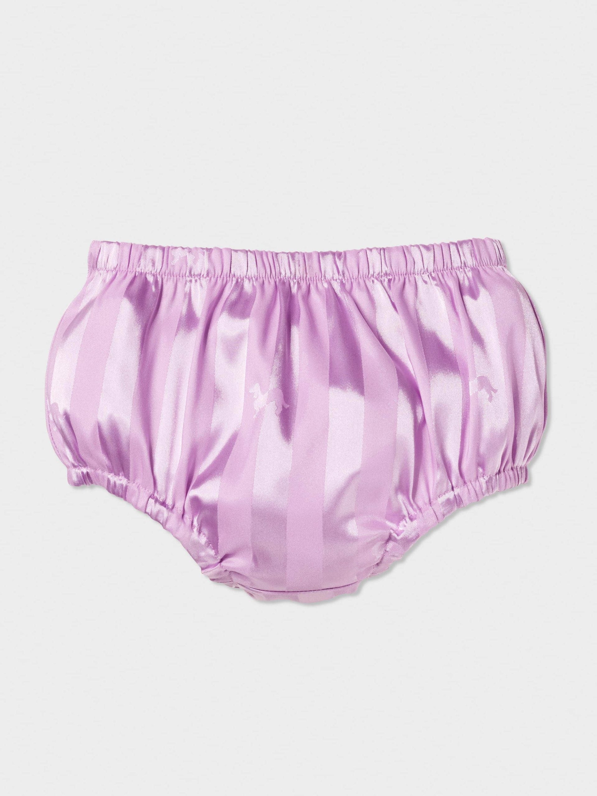 Baby Stripe Lilac Chic Satin Pj Set lilac