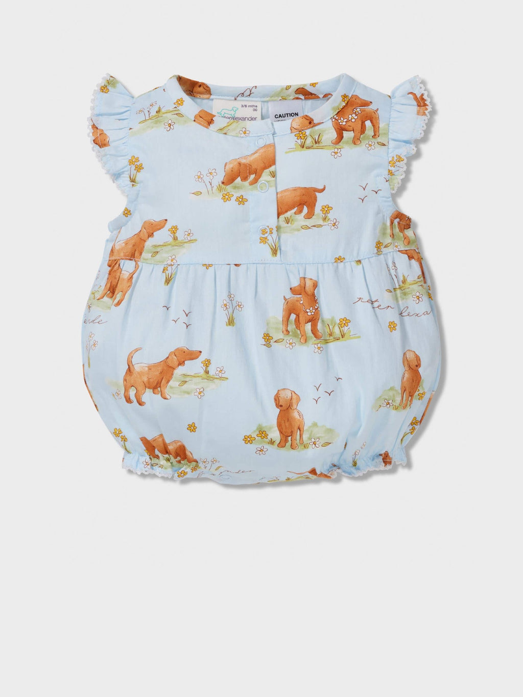 Baby Vintage Penny Print Romper Multi