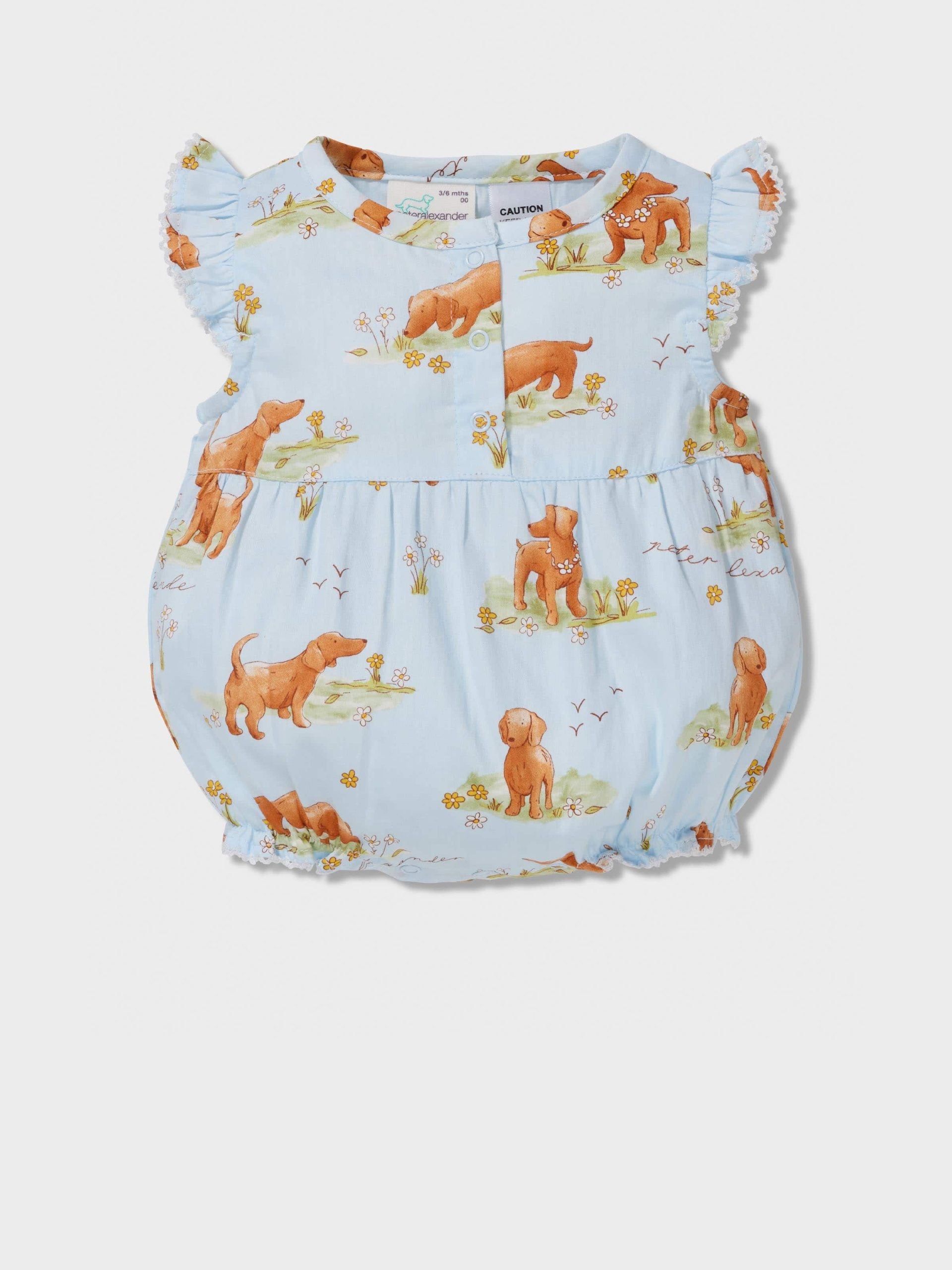 Baby Vintage Penny Print Romper Multi