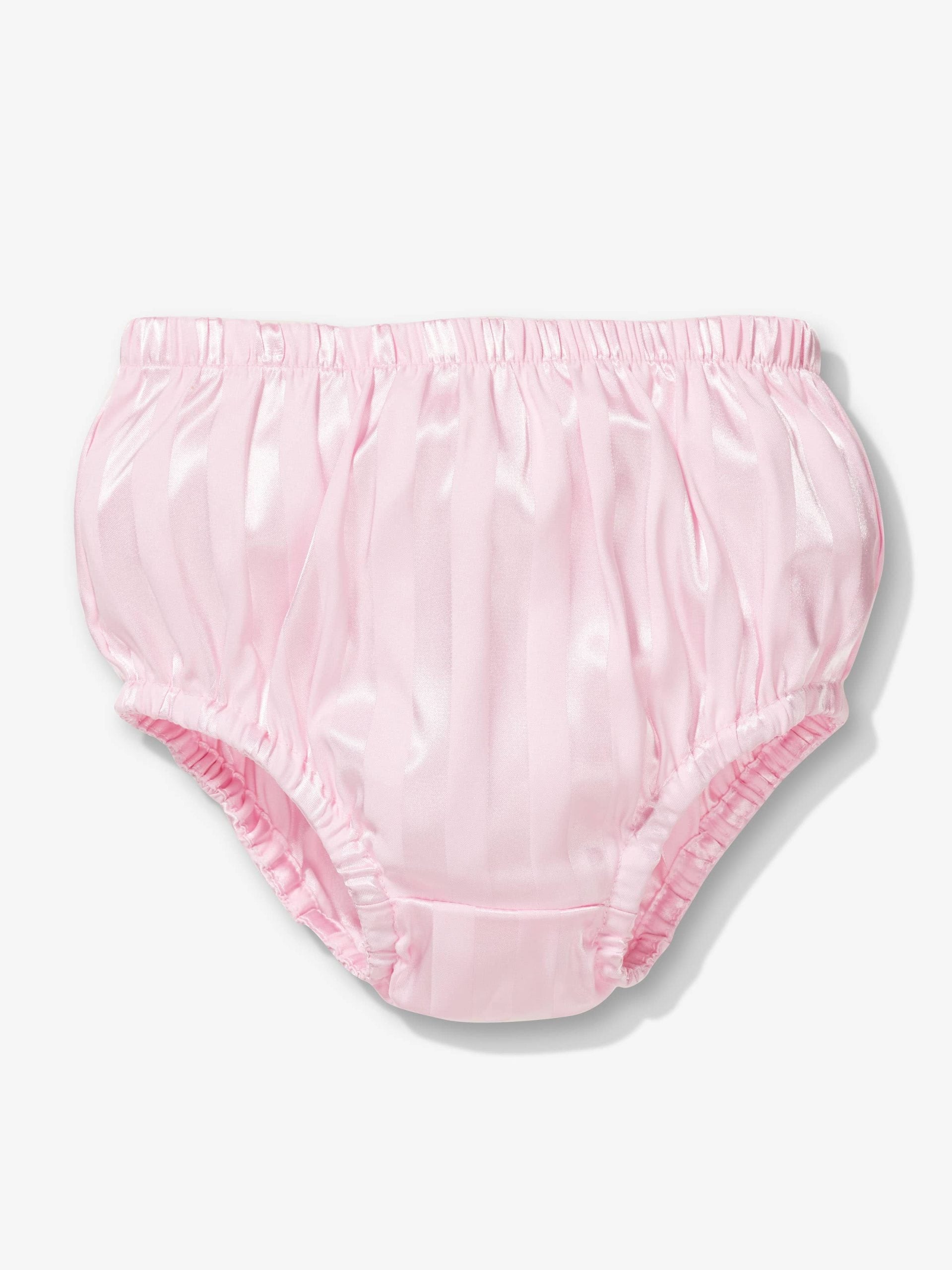 Baby Pink Stripe Satin Pj Set Pink