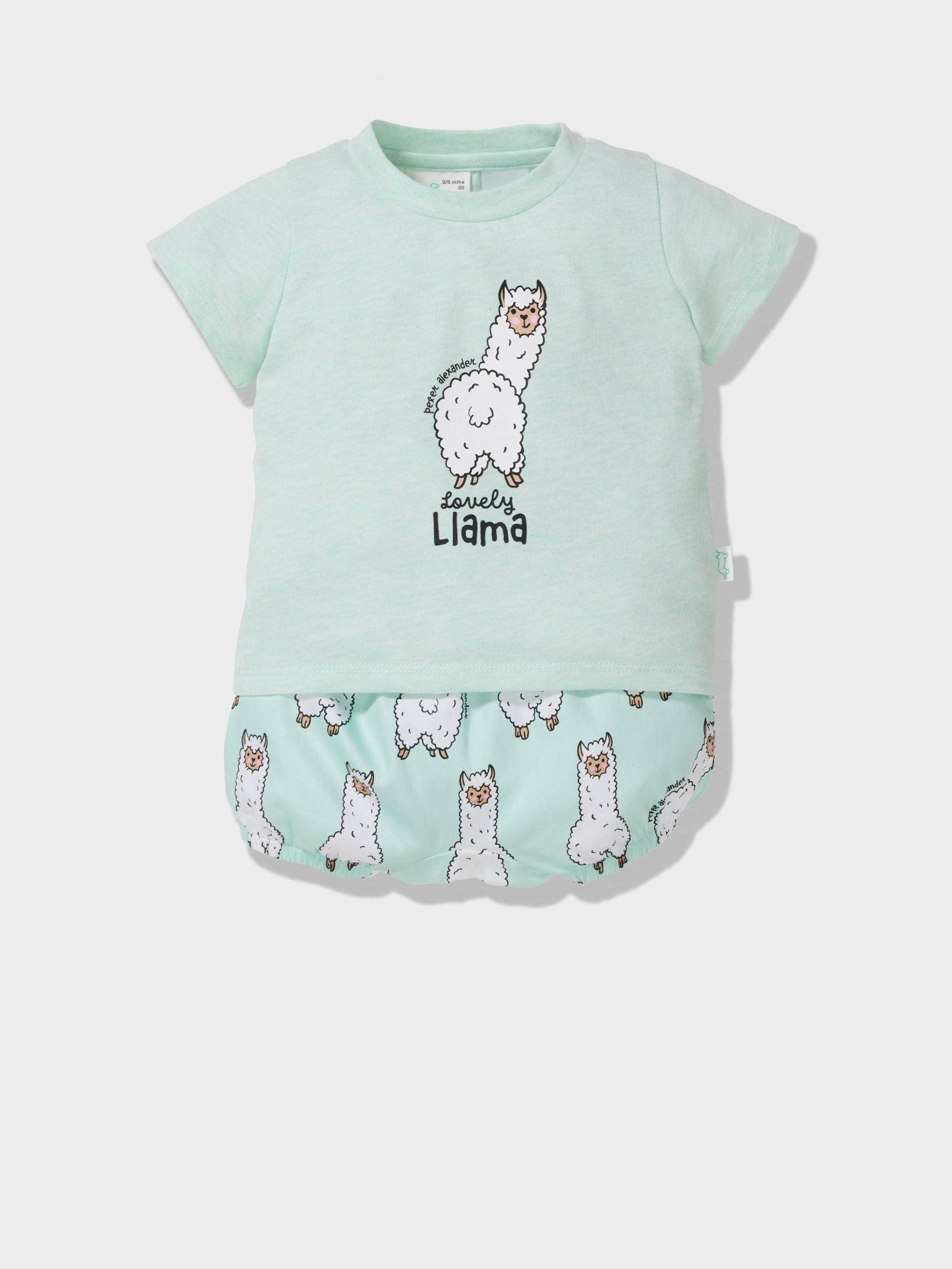 Baby Llama Pj Set mint