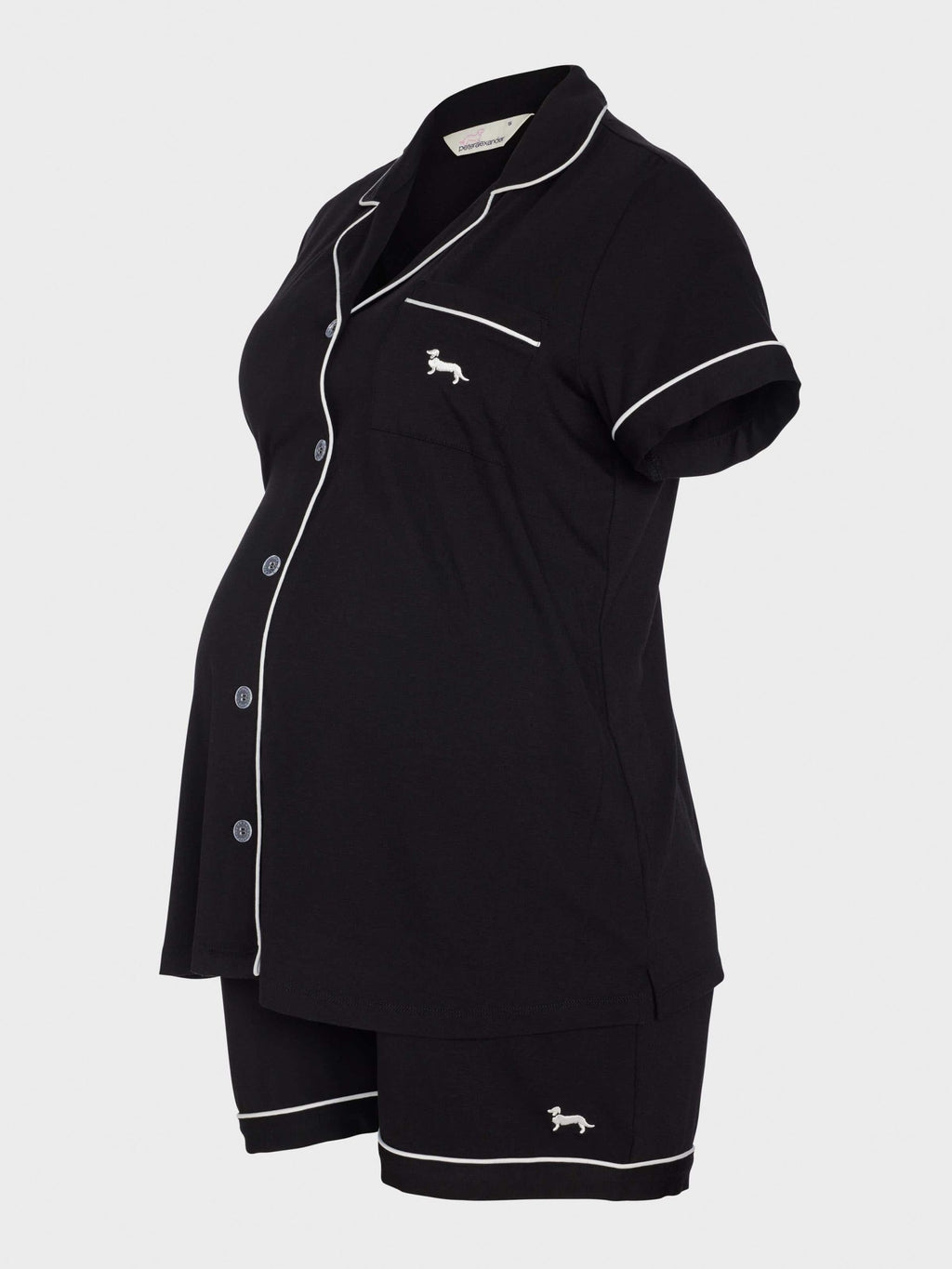 Maternity Black Shortie Pj Set black