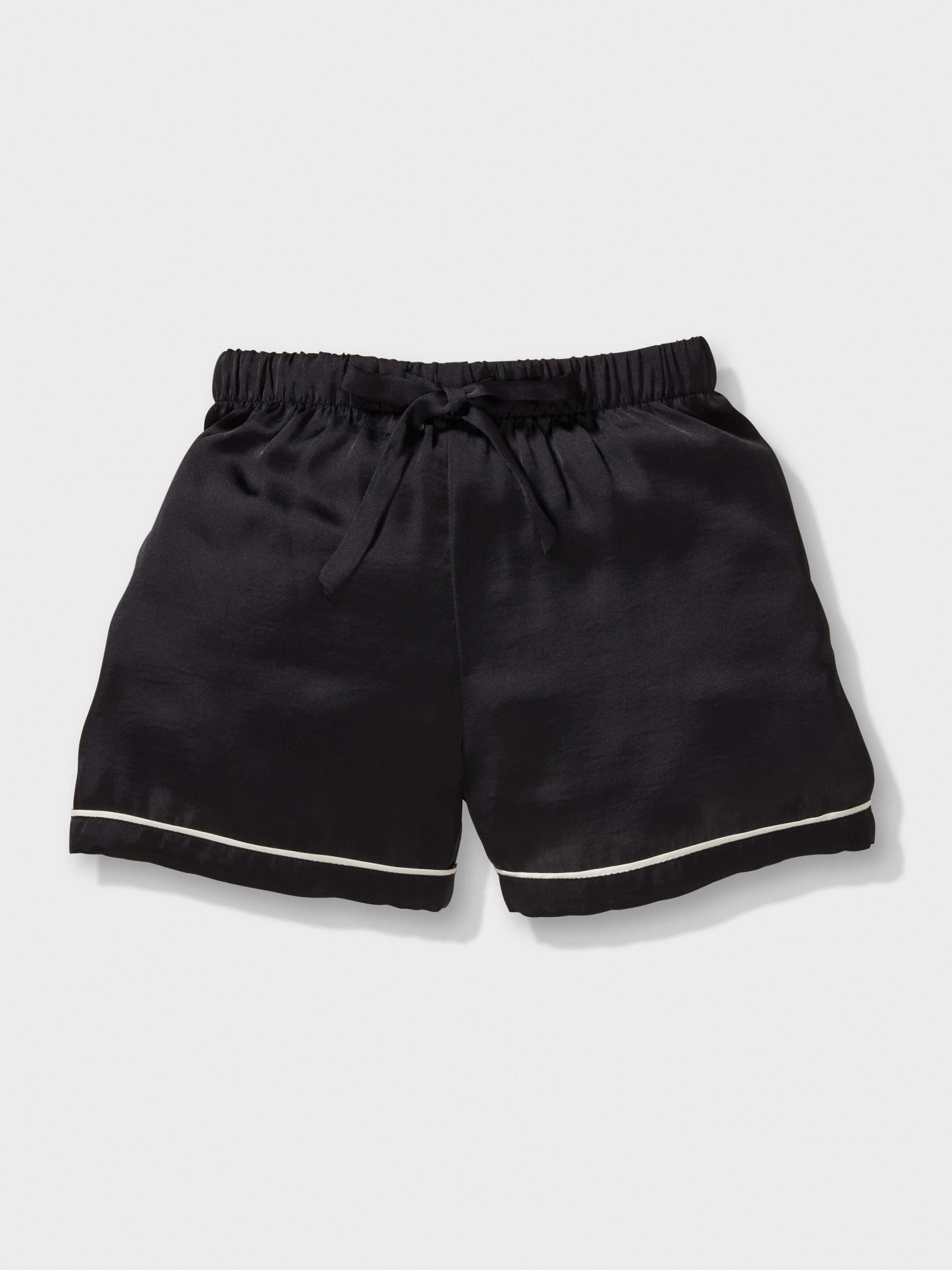 Kids Black Satin Pj Set black