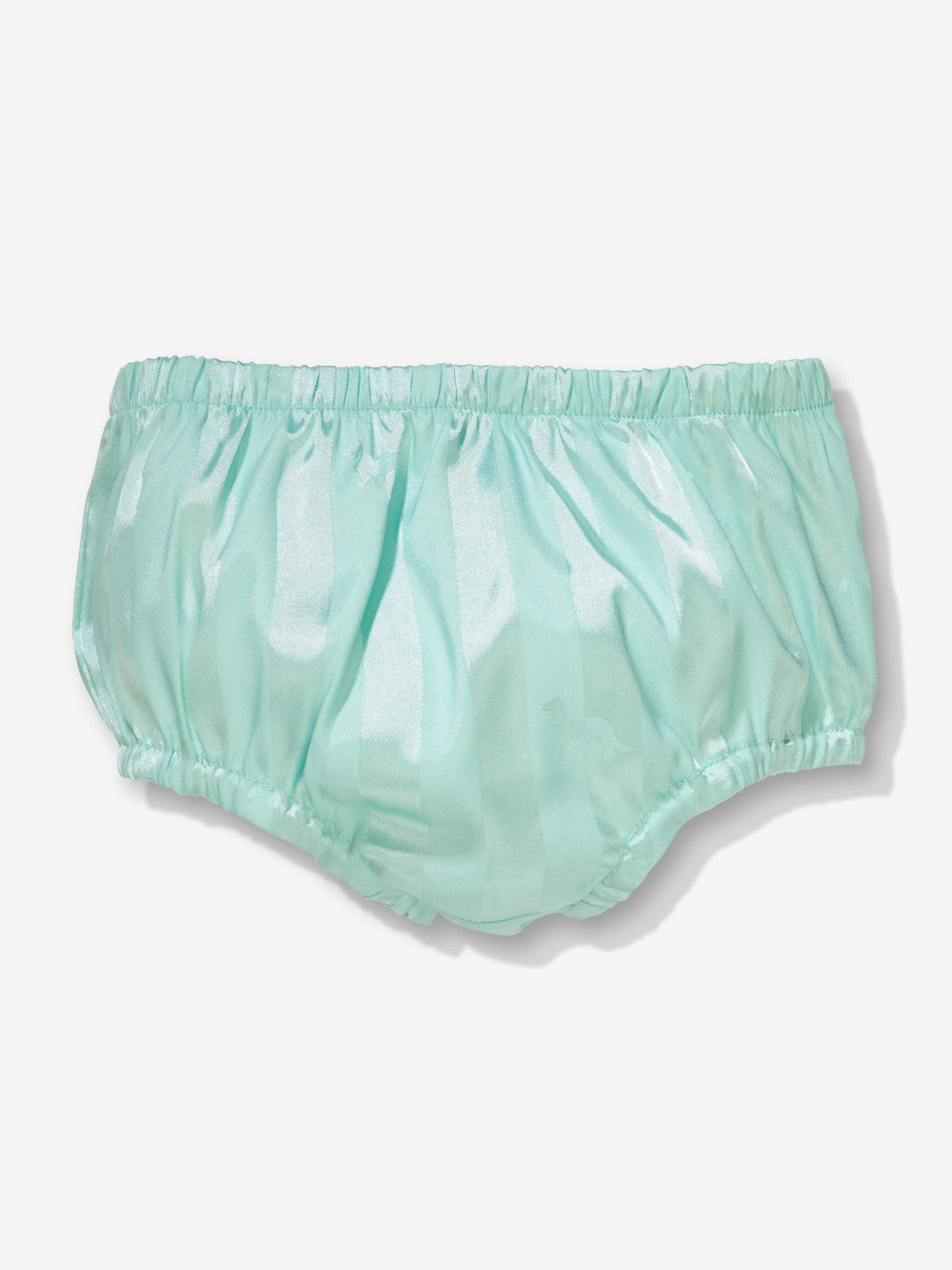 Baby Aqua Satin Pj Set aqua