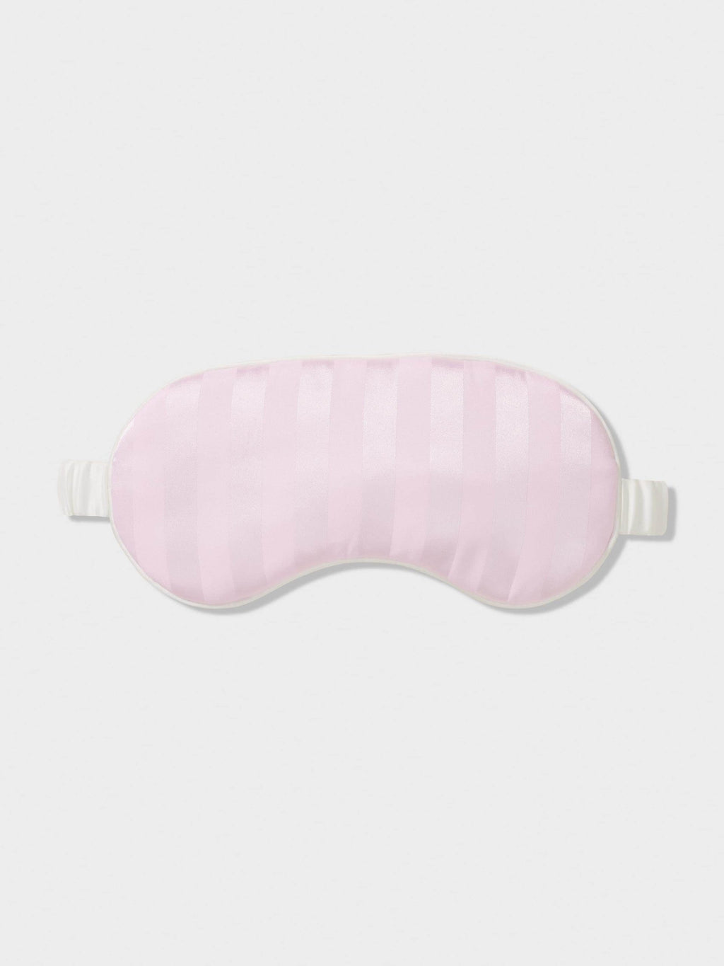 Pink Stripe Satin Eye Mask pink