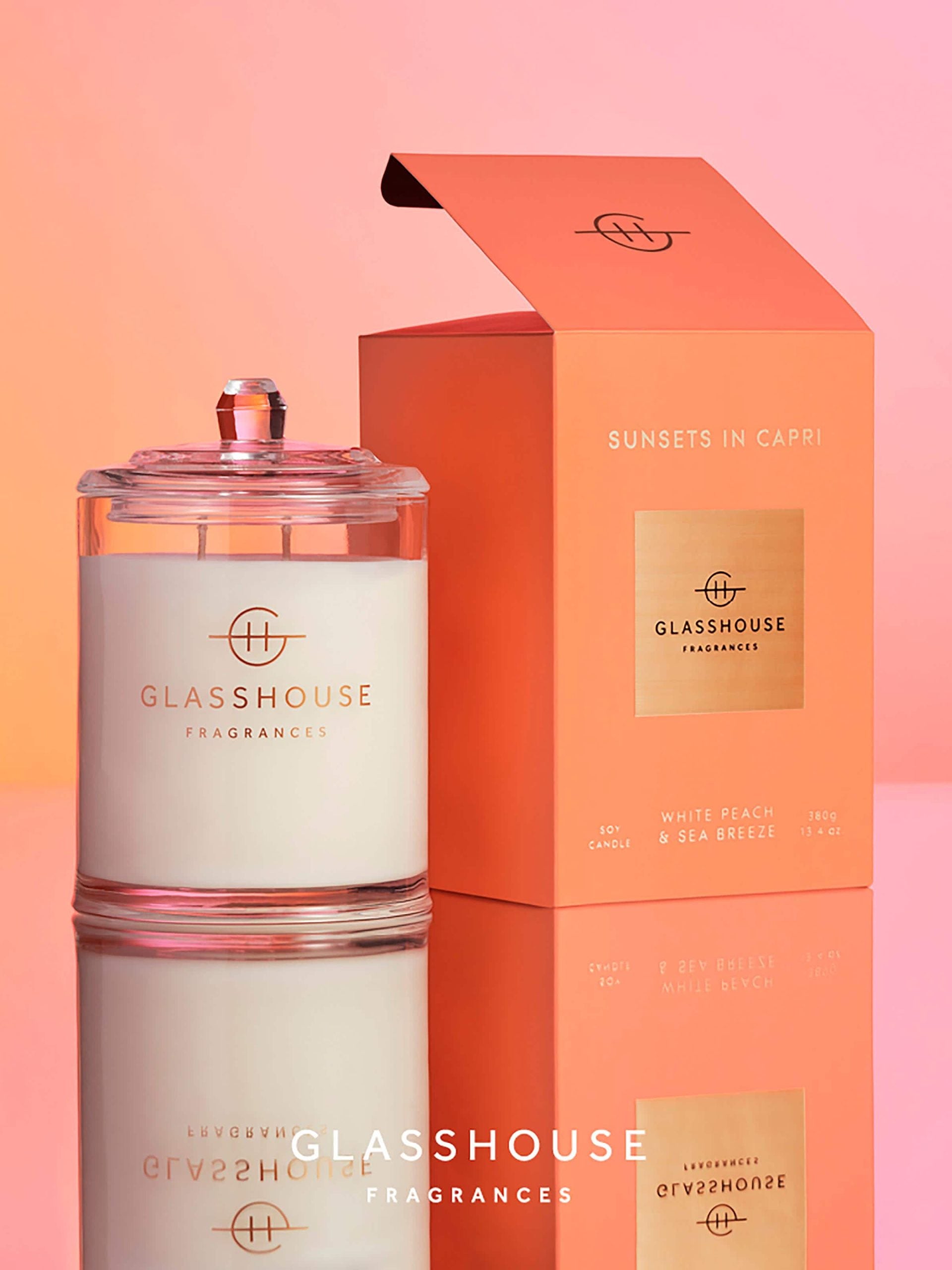 Glasshouse Fragrances Soy Candle 380G