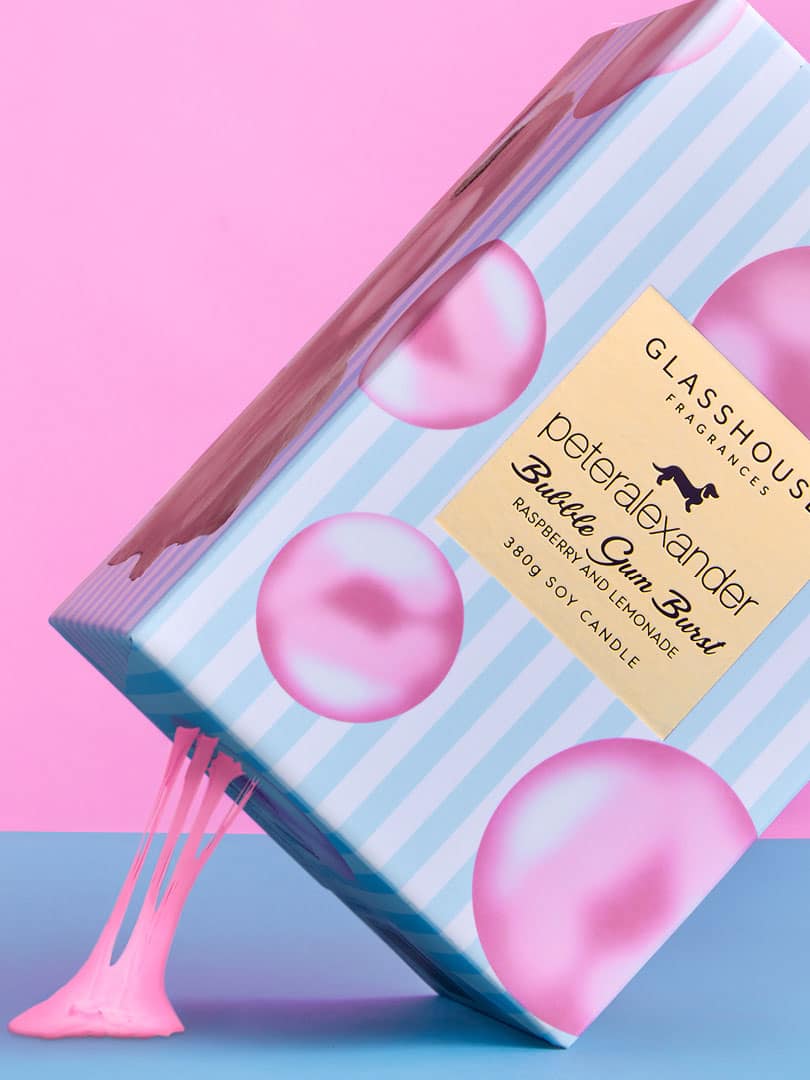 Glasshouse Fragrances Bubble Gum Burst 380G Candle multi