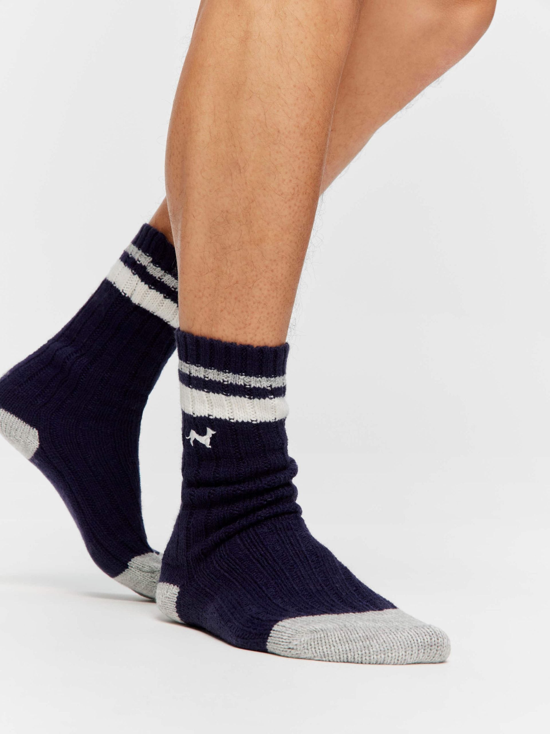 Navy Rib Sock navy