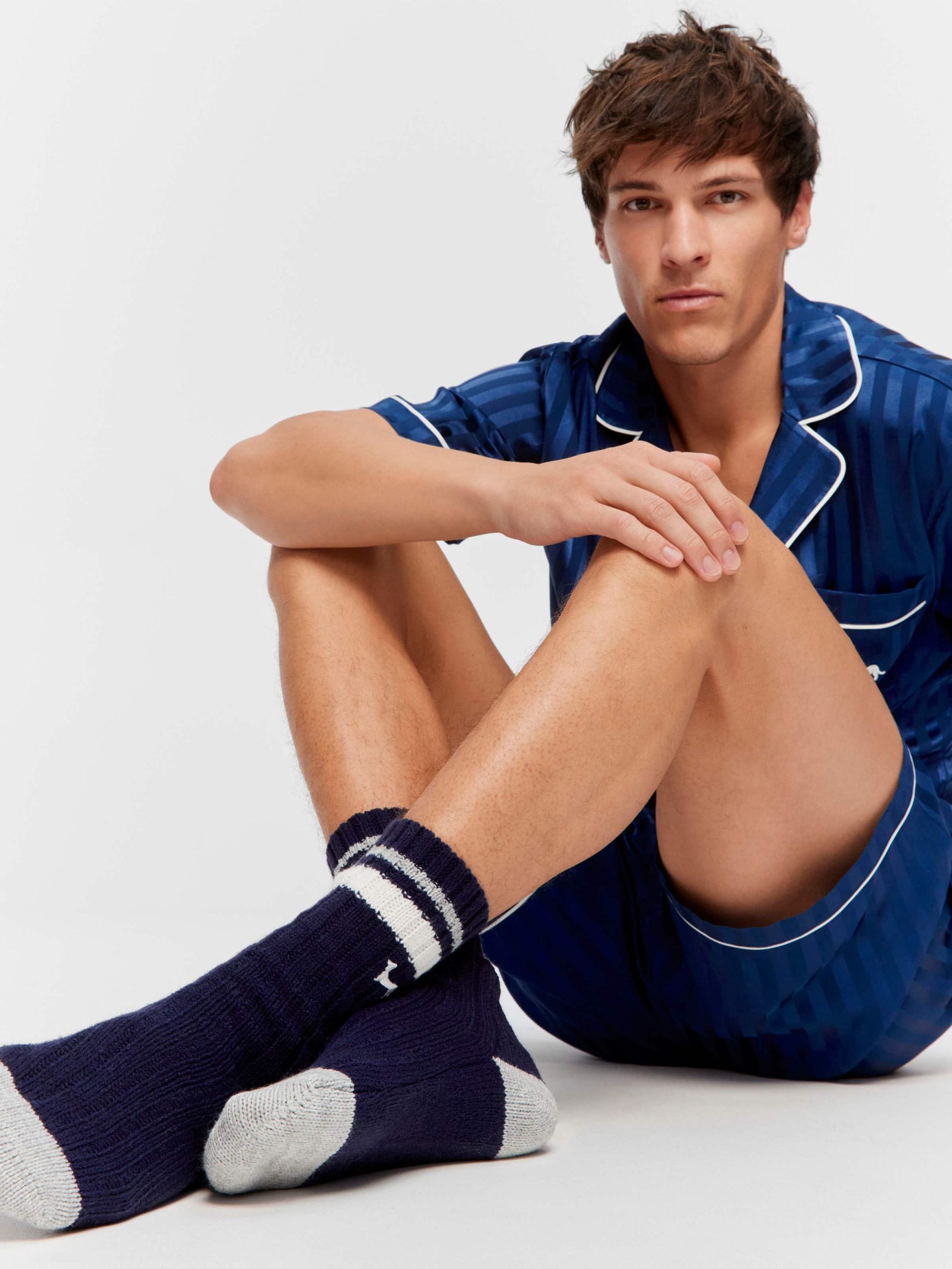 Navy Rib Sock navy