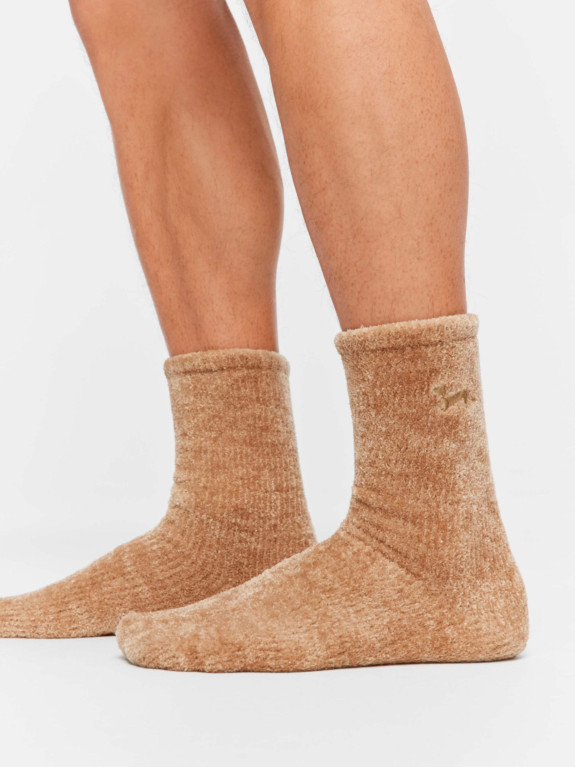 Chenille Oatmeal Rib Sock oatmeal