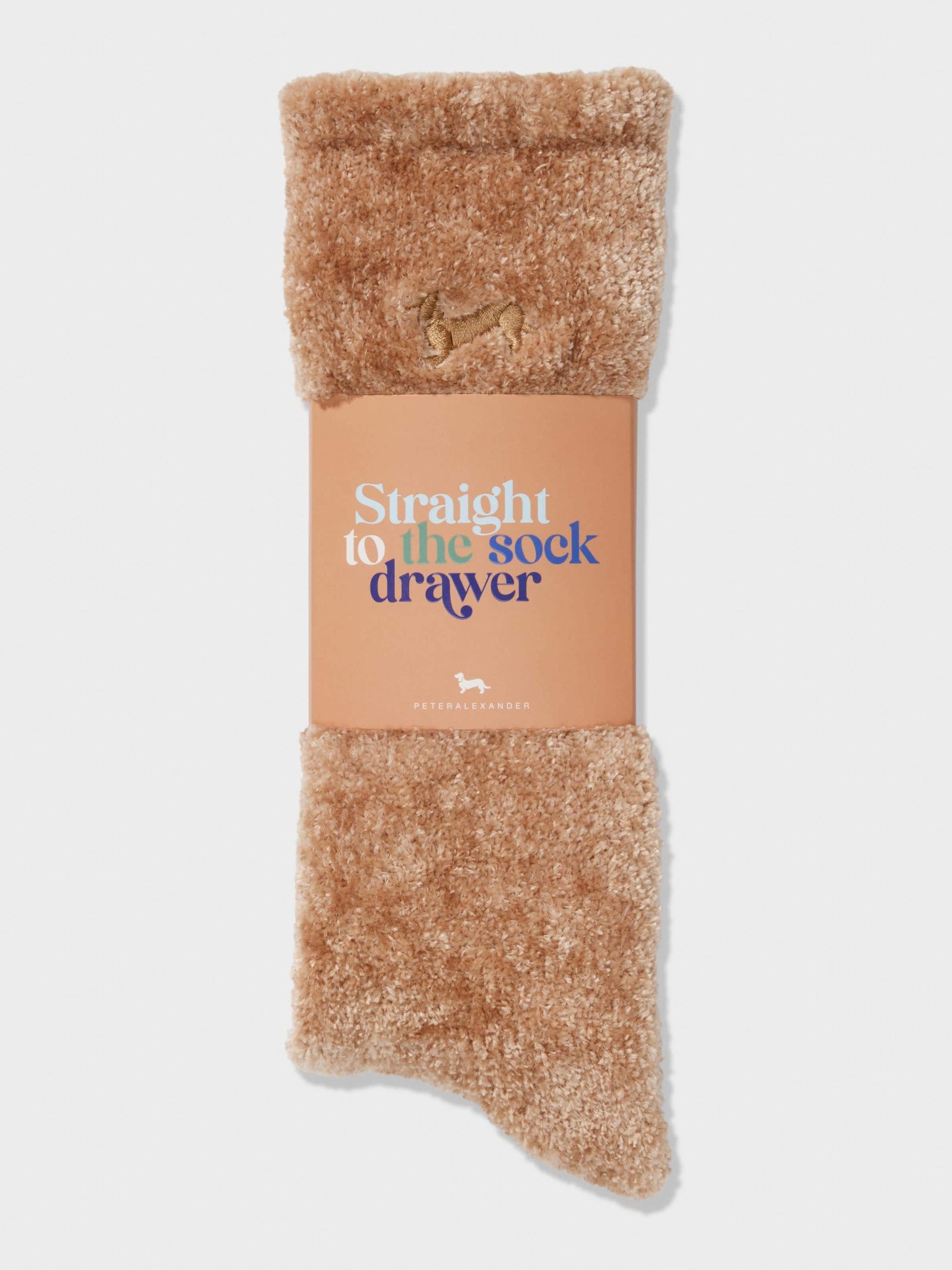 Chenille Oatmeal Rib Sock oatmeal
