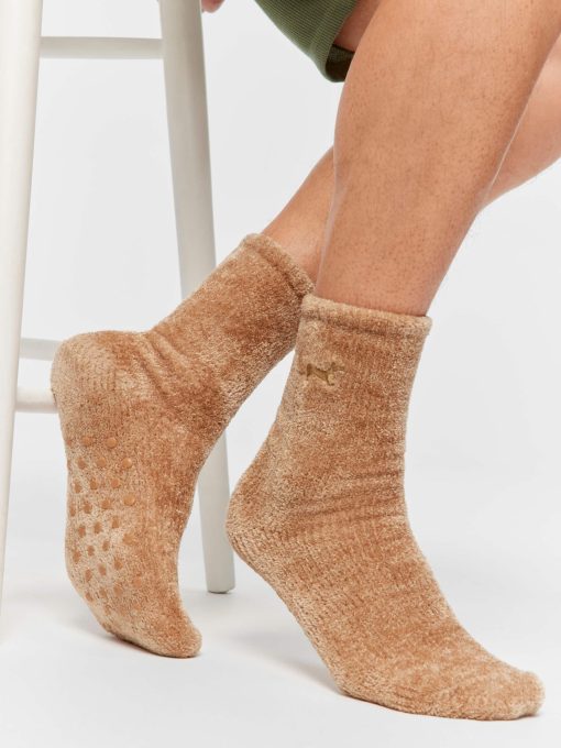 Chenille Oatmeal Rib Sock oatmeal