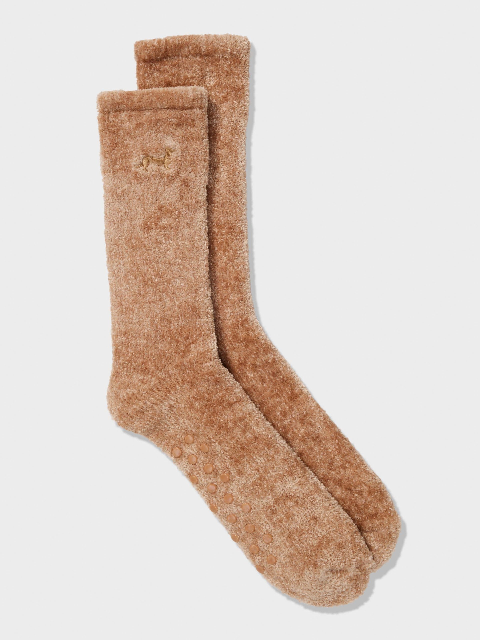 Chenille Oatmeal Rib Sock oatmeal