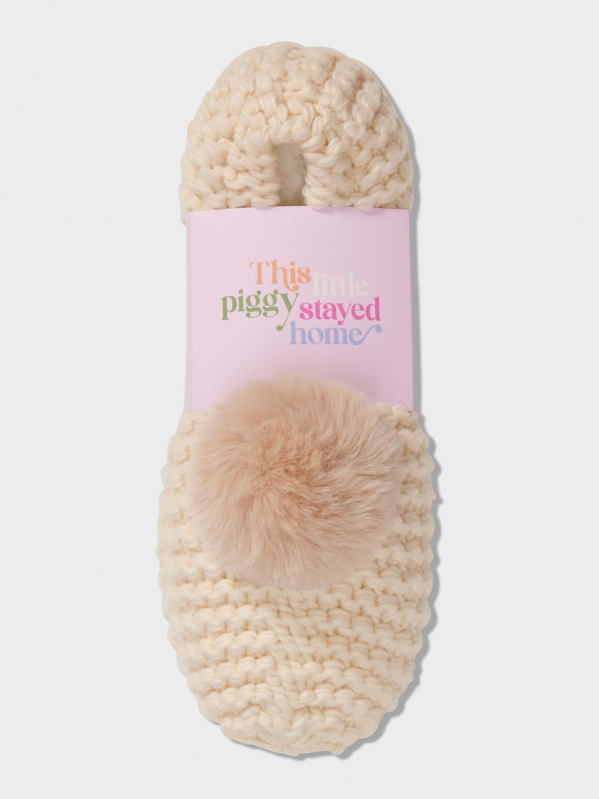 Fluffy Tail Sockette cream