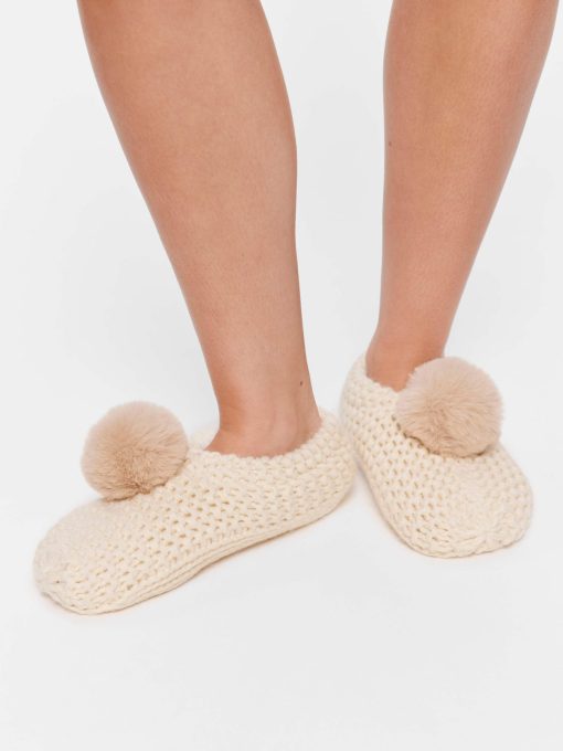 Fluffy Tail Sockette cream