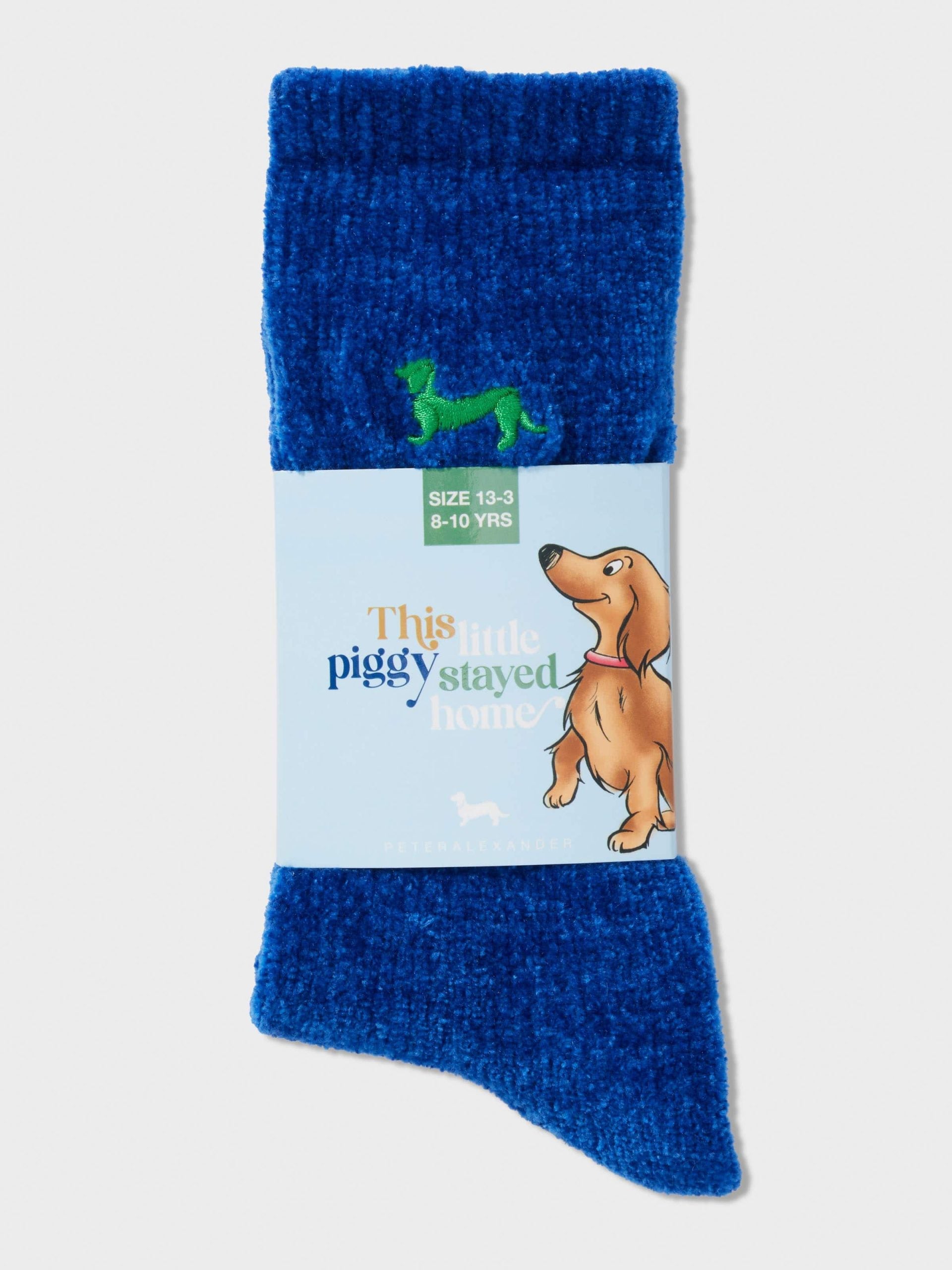 Kids Soft Ribbed Bedsock navy