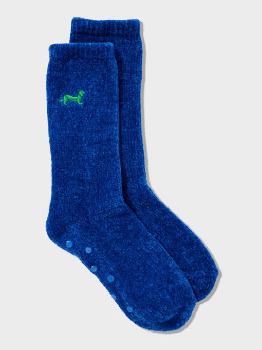 Kids Soft Ribbed Bedsock navy