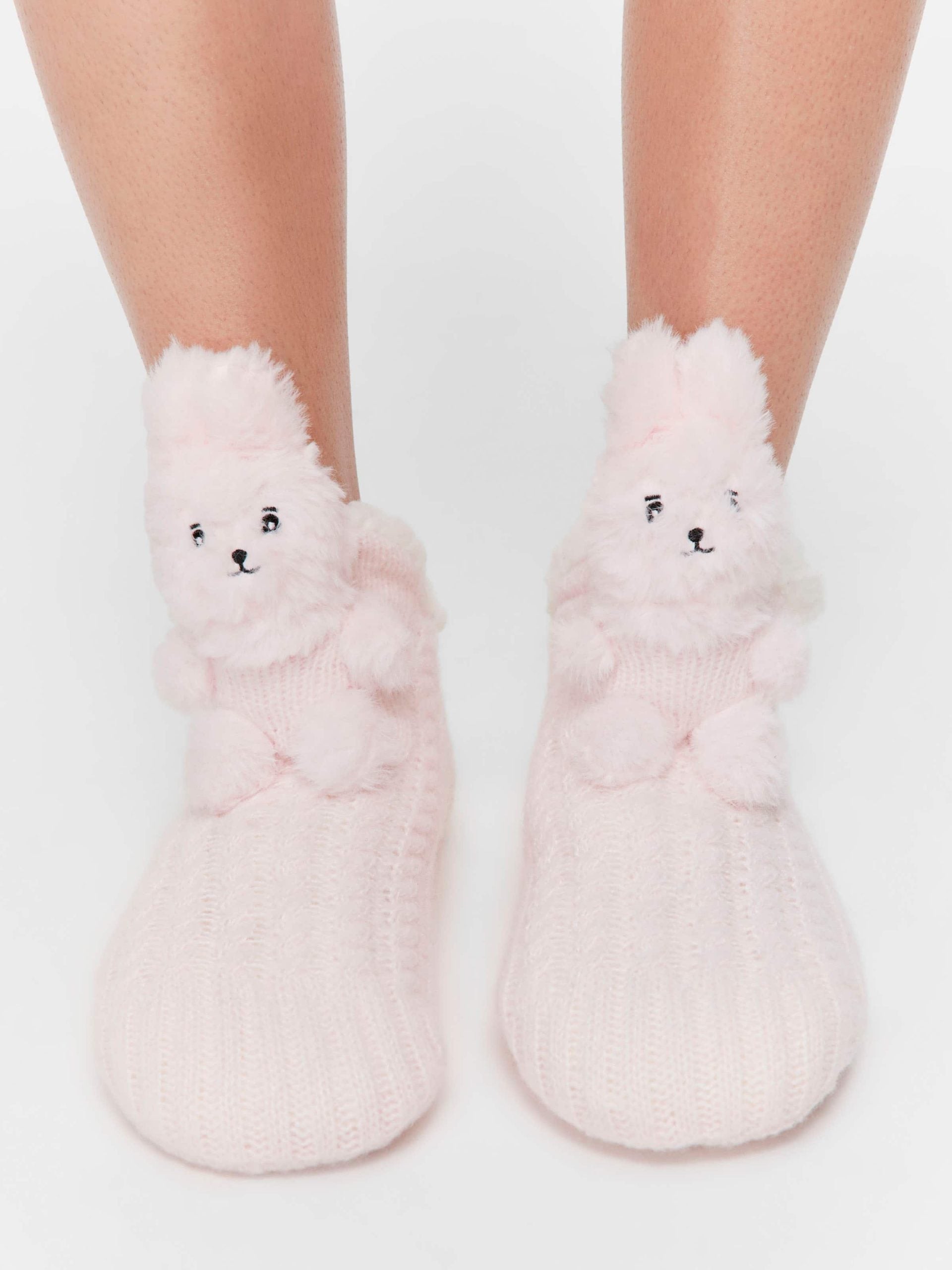 Bunny Pouch Sockette pink