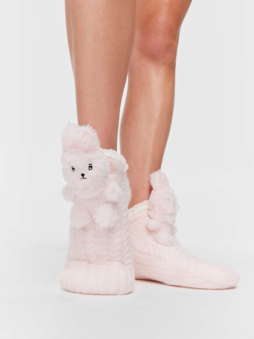 Bunny Pouch Sockette pink