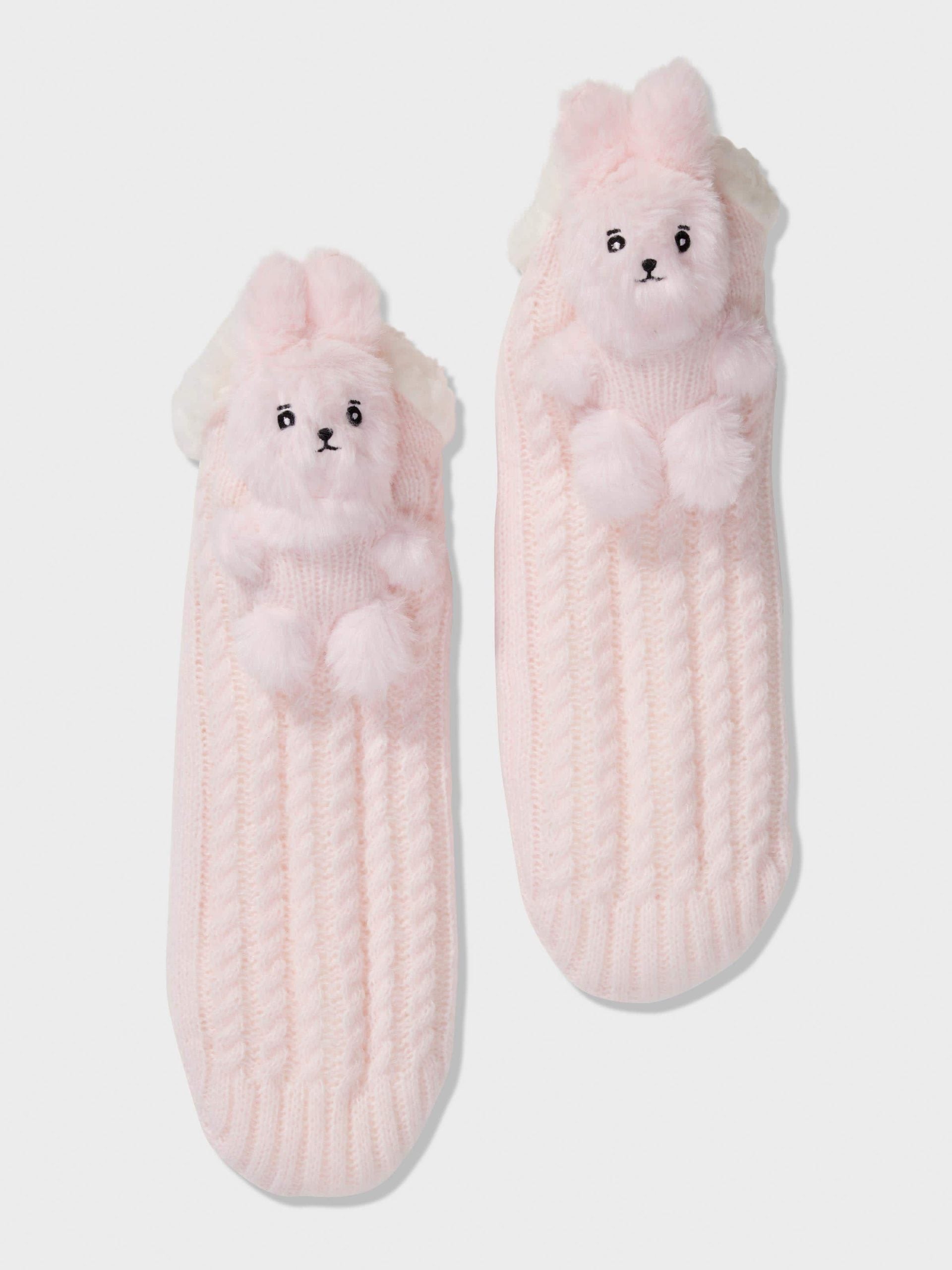 Bunny Pouch Sockette pink
