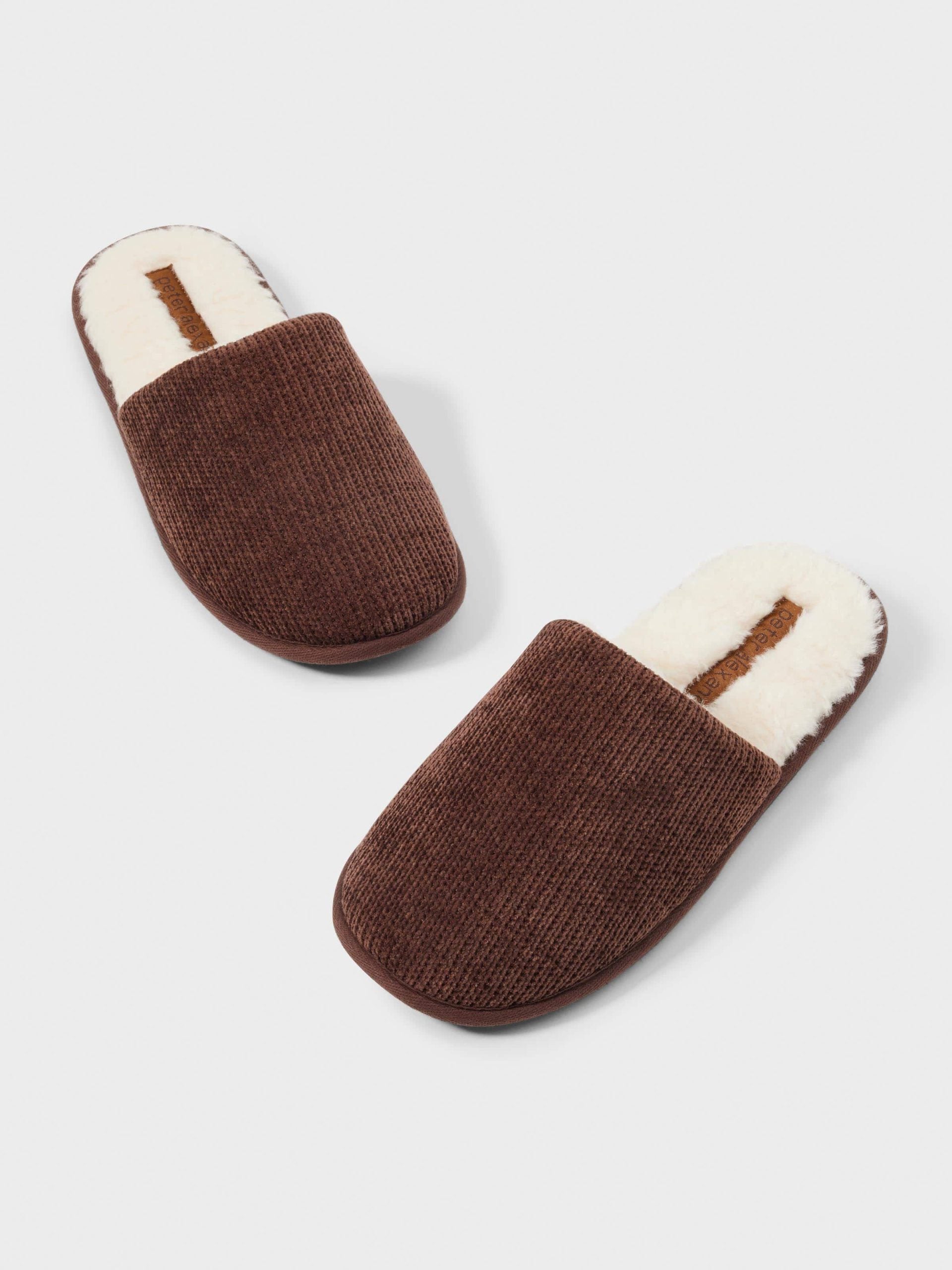 Mens Chenille Slide brown