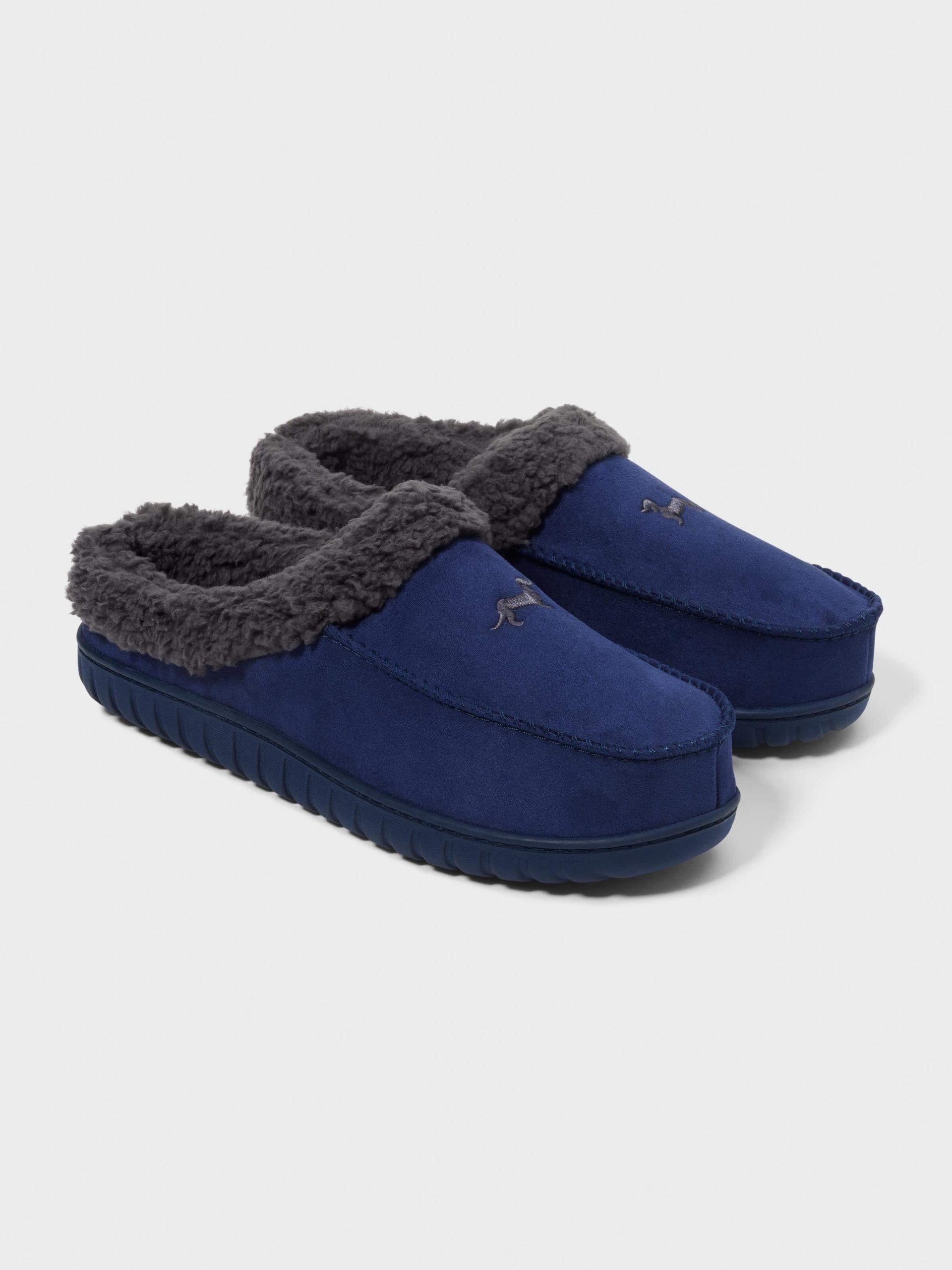 Mens Moccasin Scuff navy