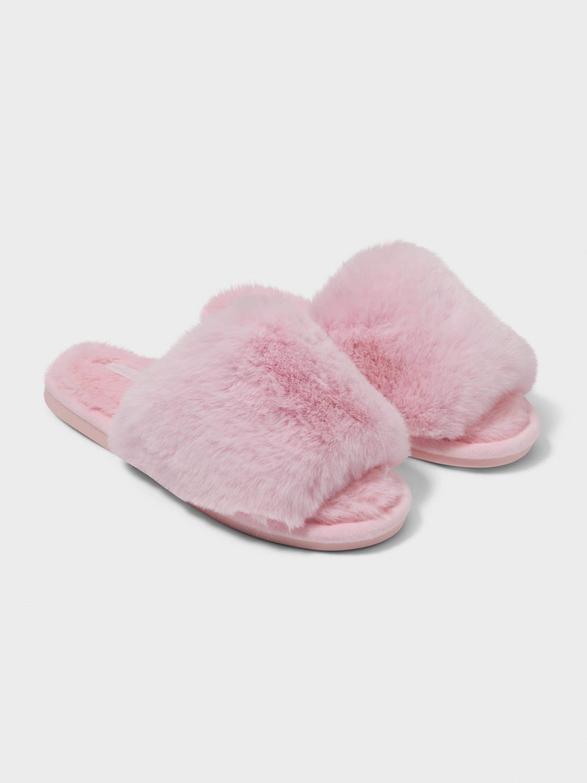 Luxe Fur Slide pink