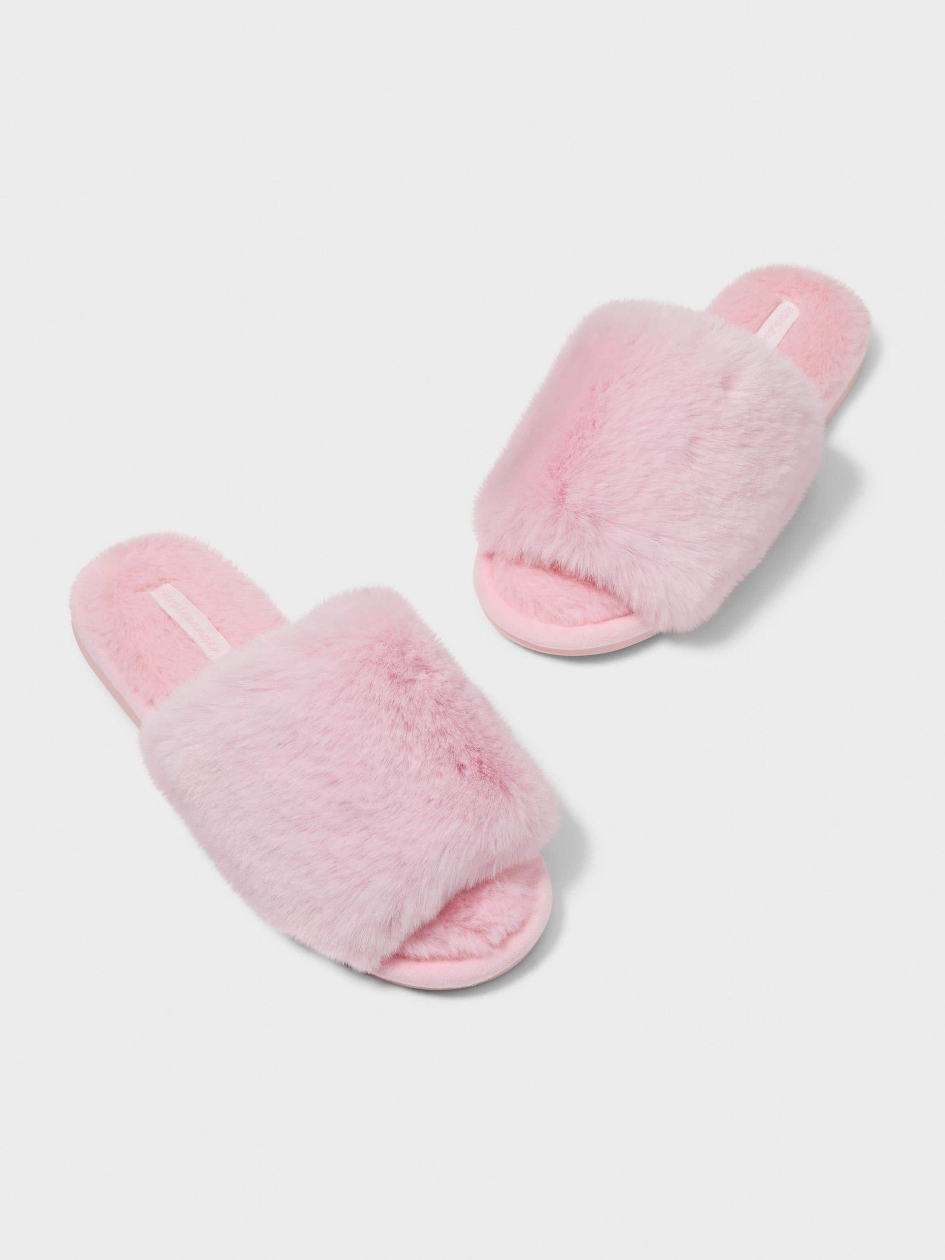 Luxe Fur Slide pink