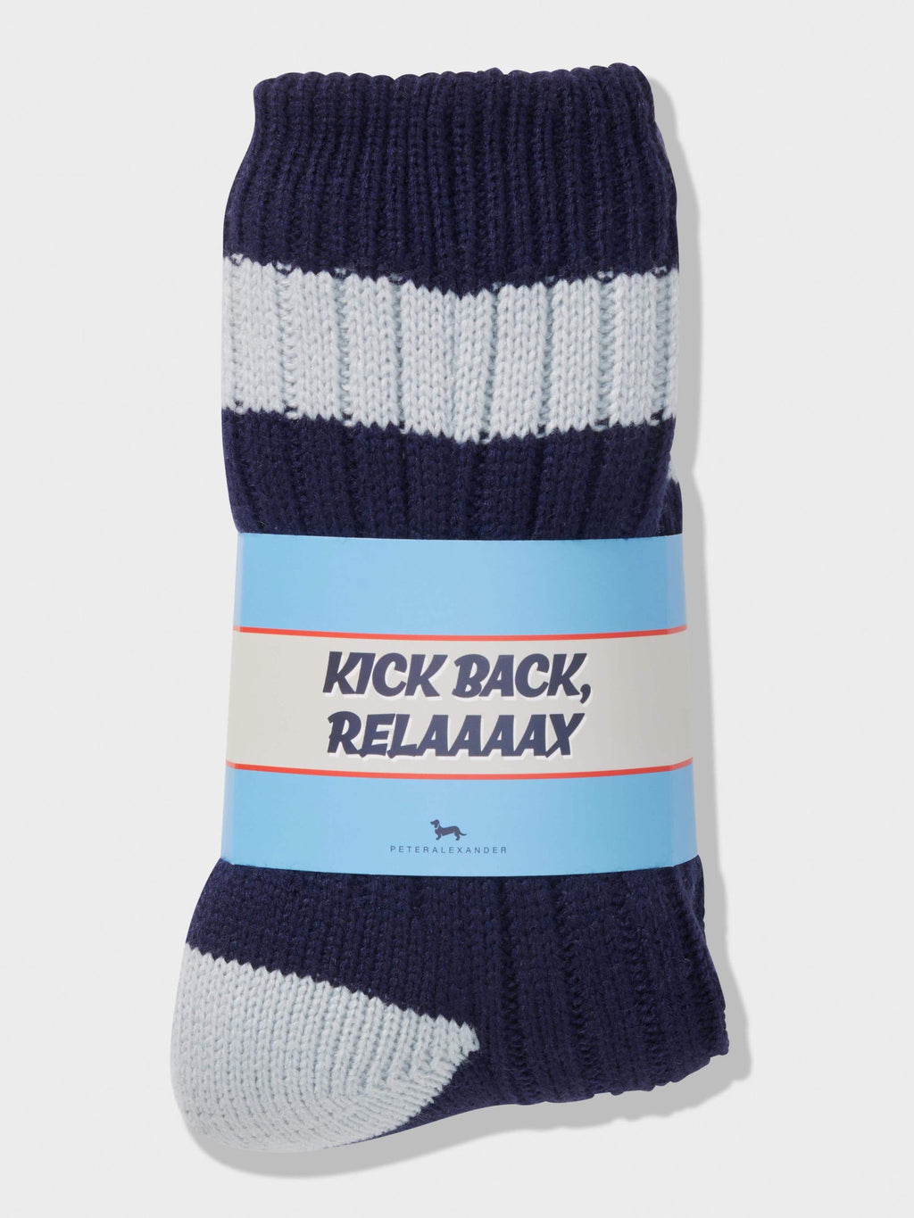 Lined Rib Sock Navy