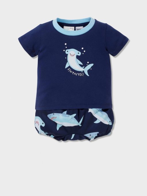 Baby Shark Pj Set navy